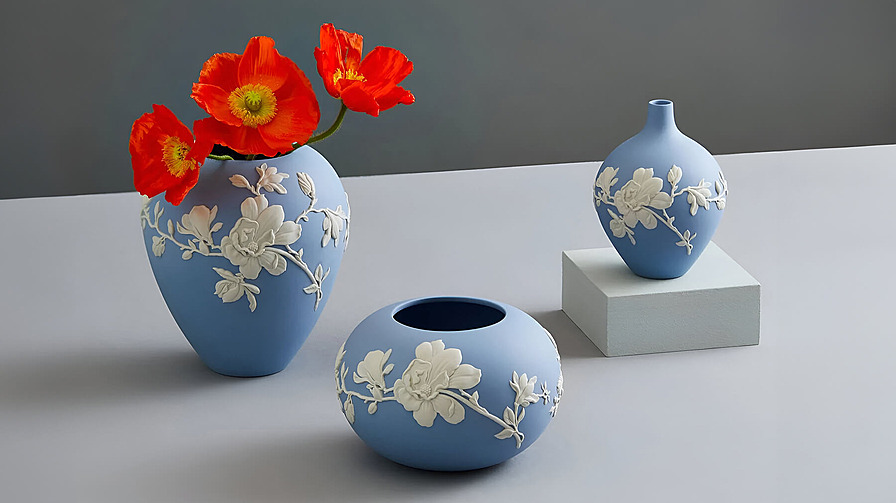 Яшмовый веджвудский фарфор Джаспер (Jasperware)