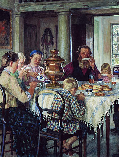 «Новые хозяева. Чаепитие», Николай Богданов-Бельский