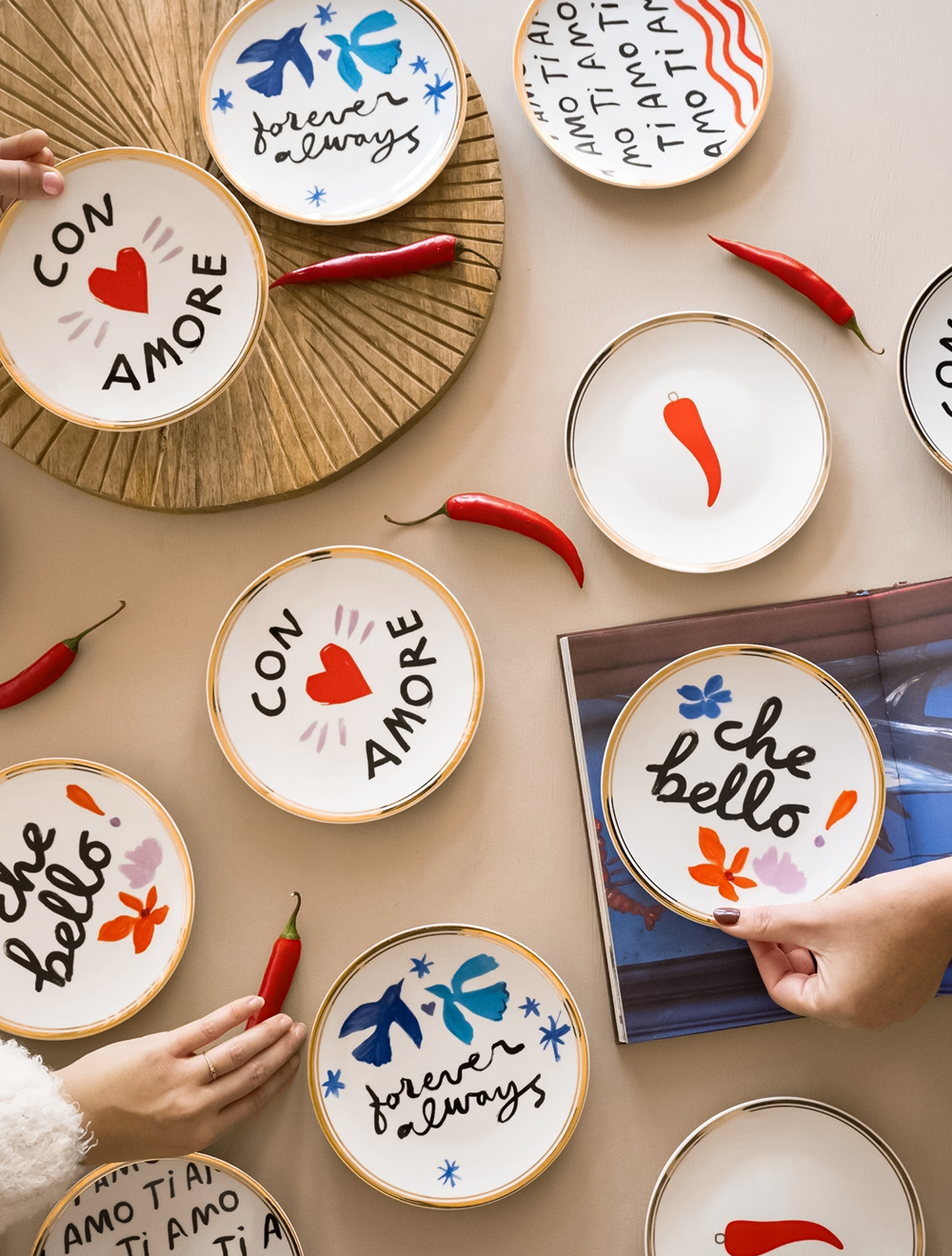 Пирожковая тарелка Con Amore, 17 см от Bitossi Home
