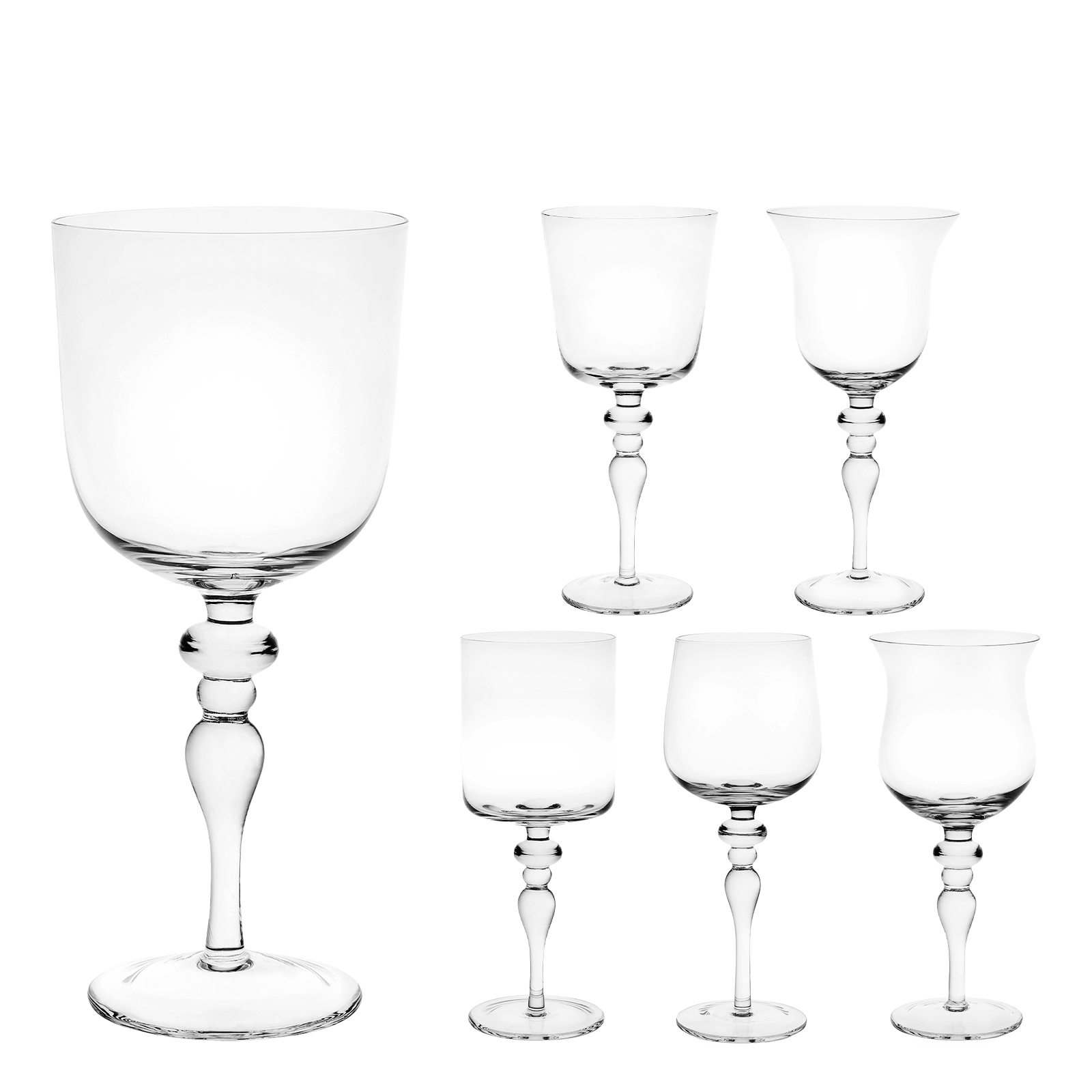 Набор из 6 бокалов для белого вина Diseguale Clear от Bitossi Home