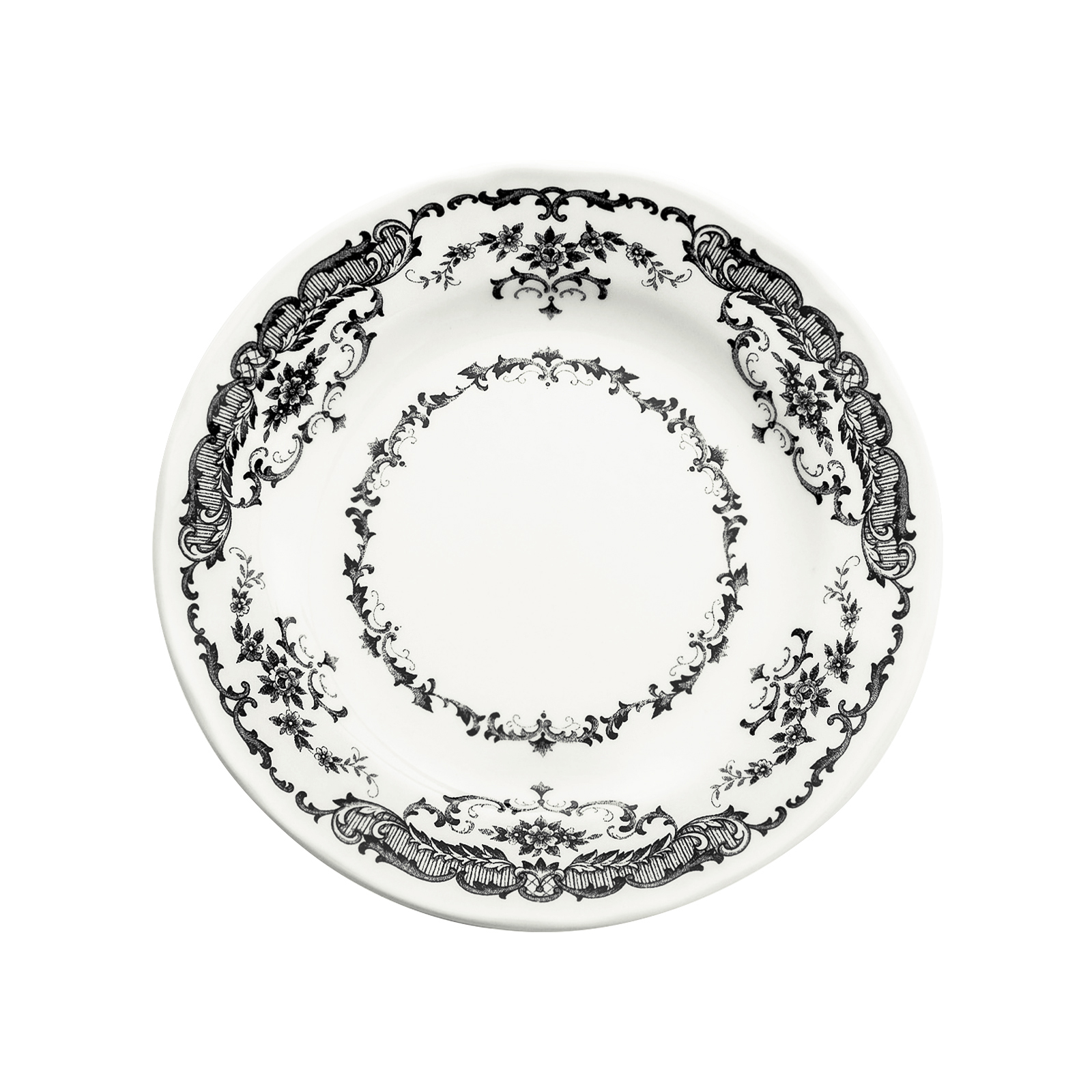Пирожковая тарелка Rose Black, 15,5 см