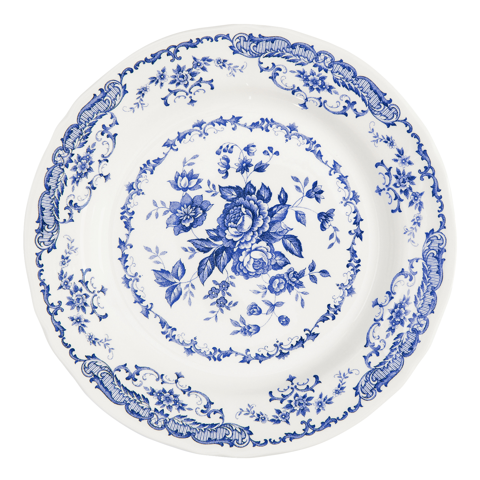 Плоское блюдо Rose Blue, 31 см