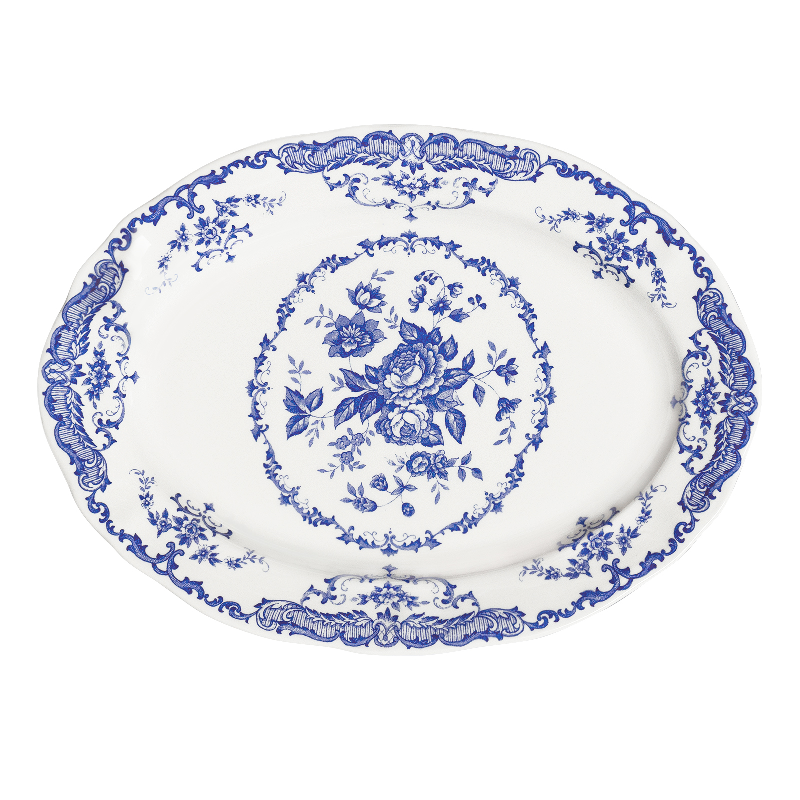 Плоское блюдо Rose Blue, 30,5 см