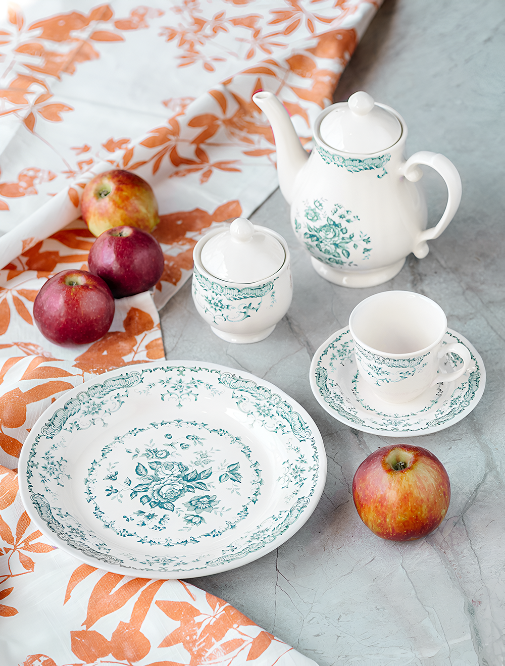 Обеденная тарелка Rose Turquoise, 26 см от Bitossi Home