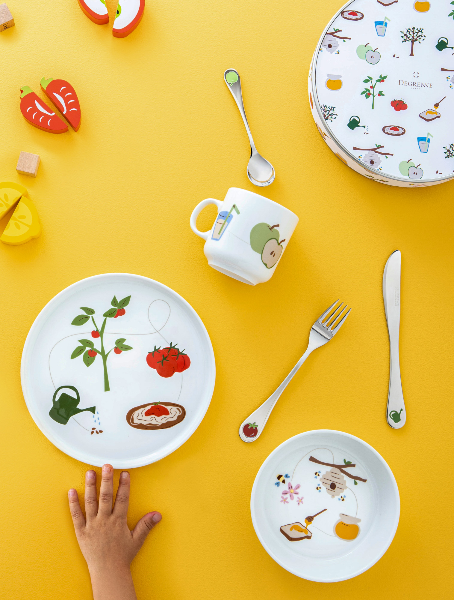 Детский набор из 7 предметов Eveil Gourmand от Degrenne