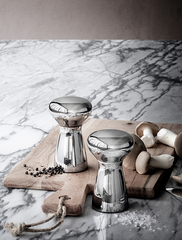 Набор из 2 мельниц для соли и перца Alfredo, 11,5 см от Georg Jensen