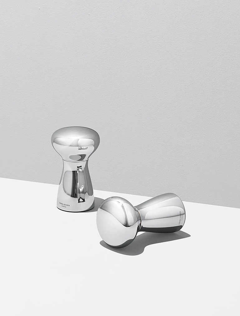 Набор из 2 мельниц для соли и перца Alfredo, 11,5 см от Georg Jensen
