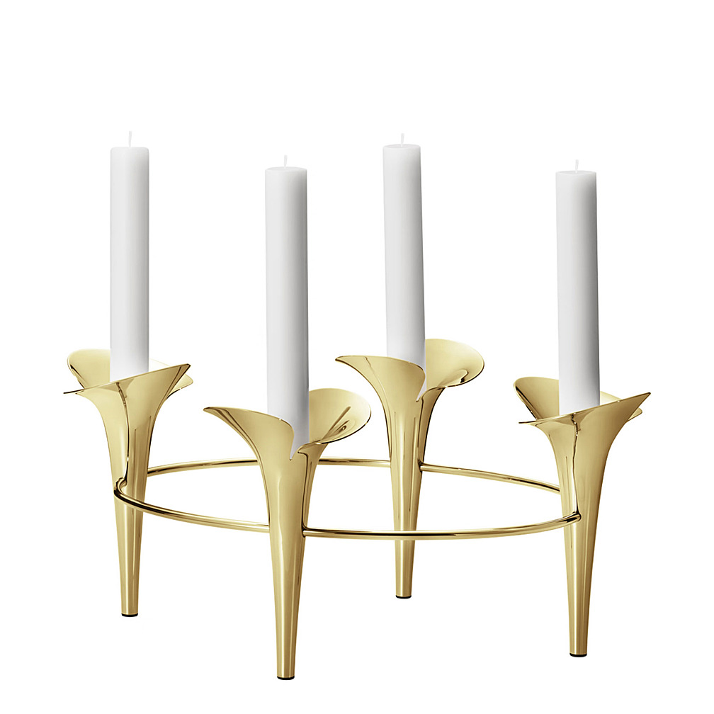 Подсвечник Bloom, 15x34 см от Georg Jensen