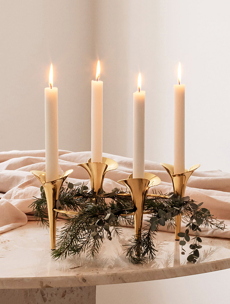 Подсвечник Bloom, 15x34 см от Georg Jensen