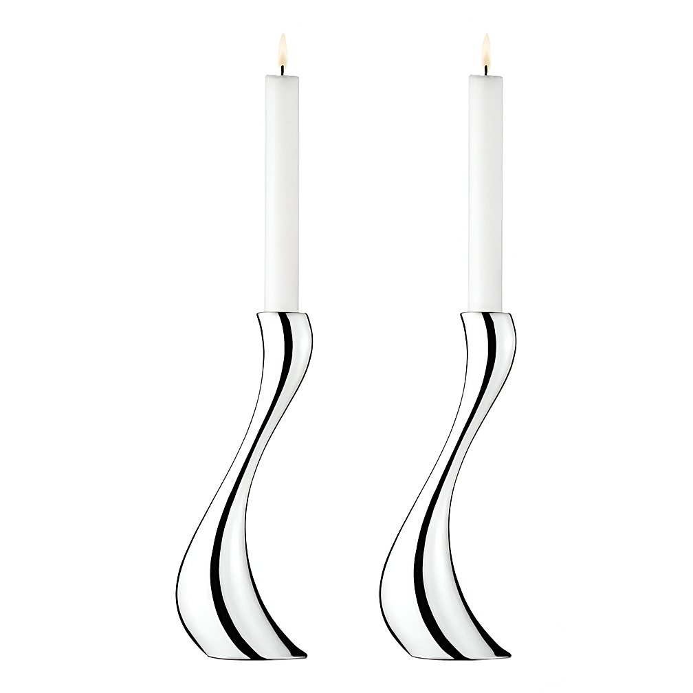 Набор из 2 подсвечников Cobra, 24 см от Georg Jensen