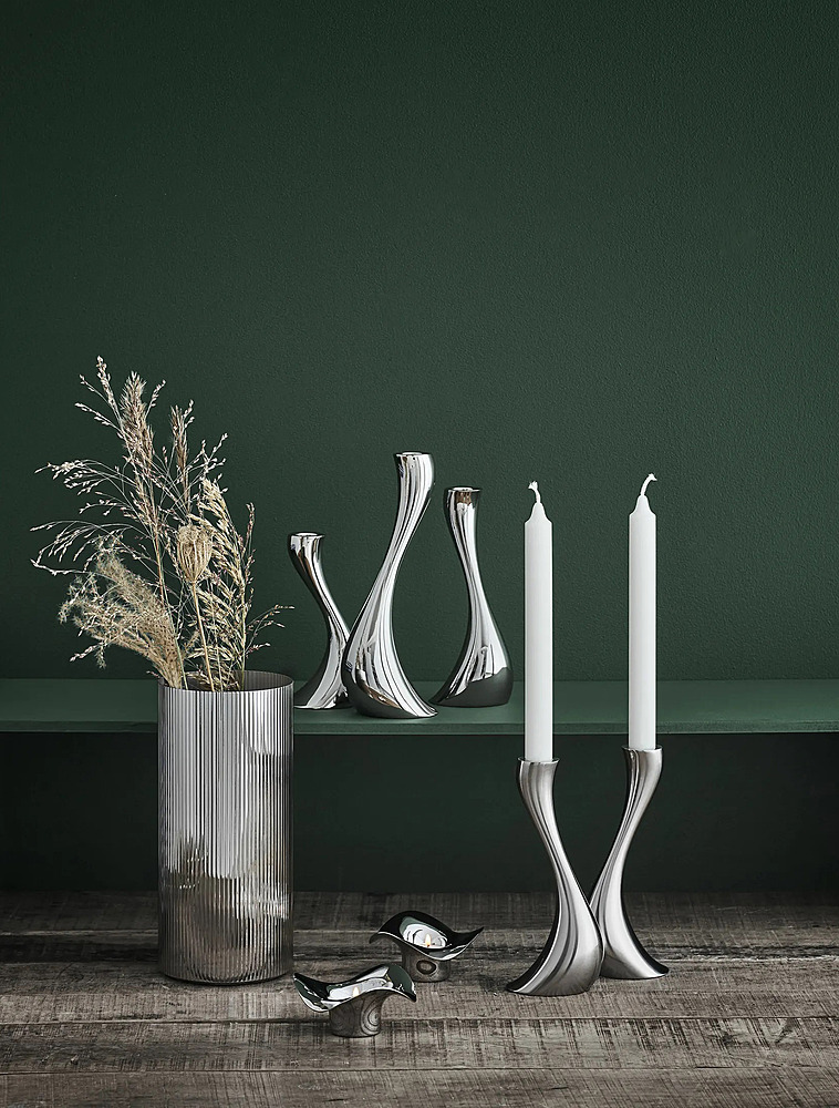 Набор из 2 подсвечников Cobra, 24 см от Georg Jensen