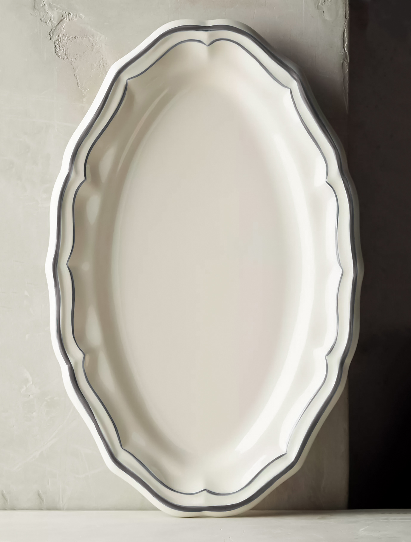 Плоское блюдо Filet Taupe, 41 см
