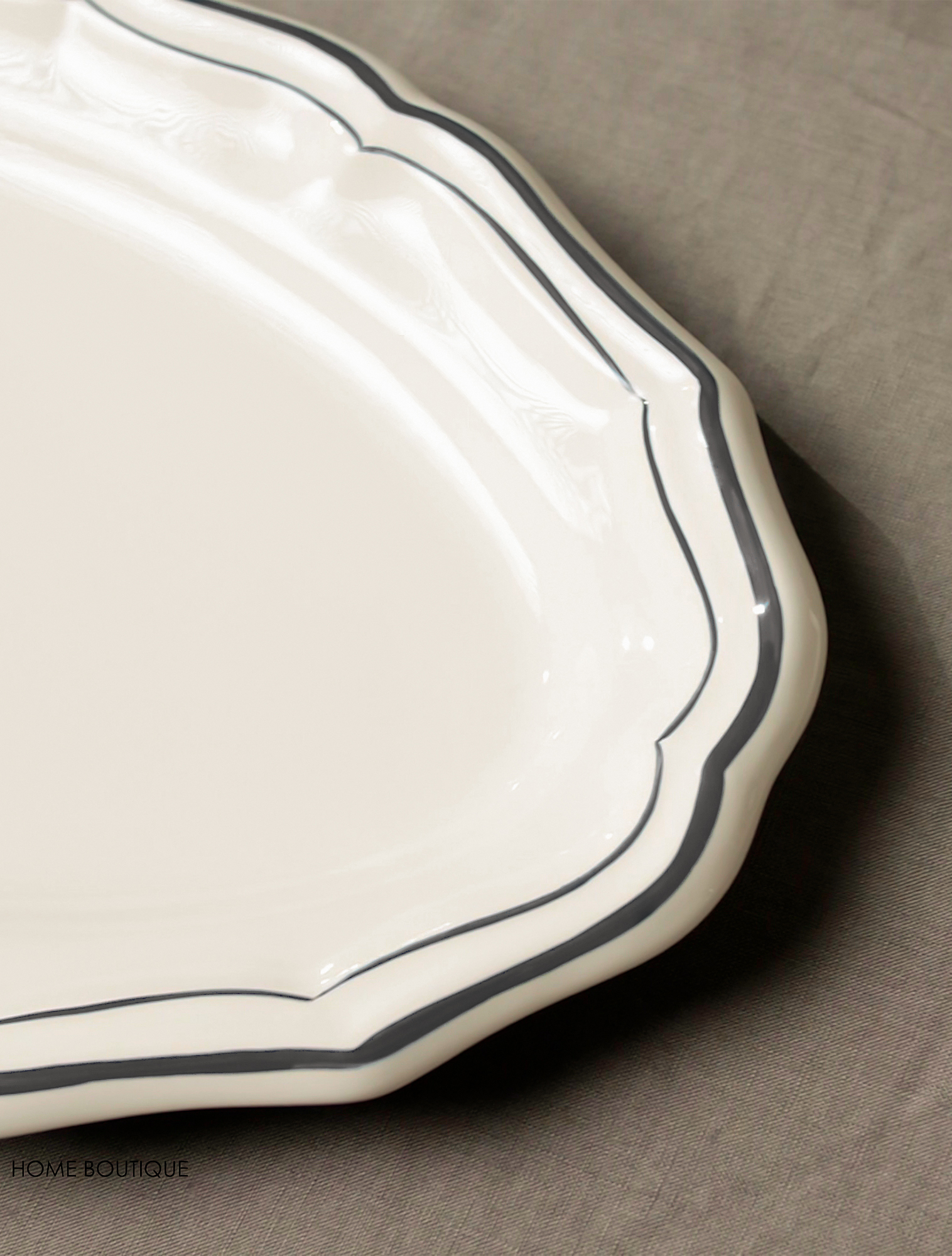 Плоское блюдо Filet Taupe, 41 см