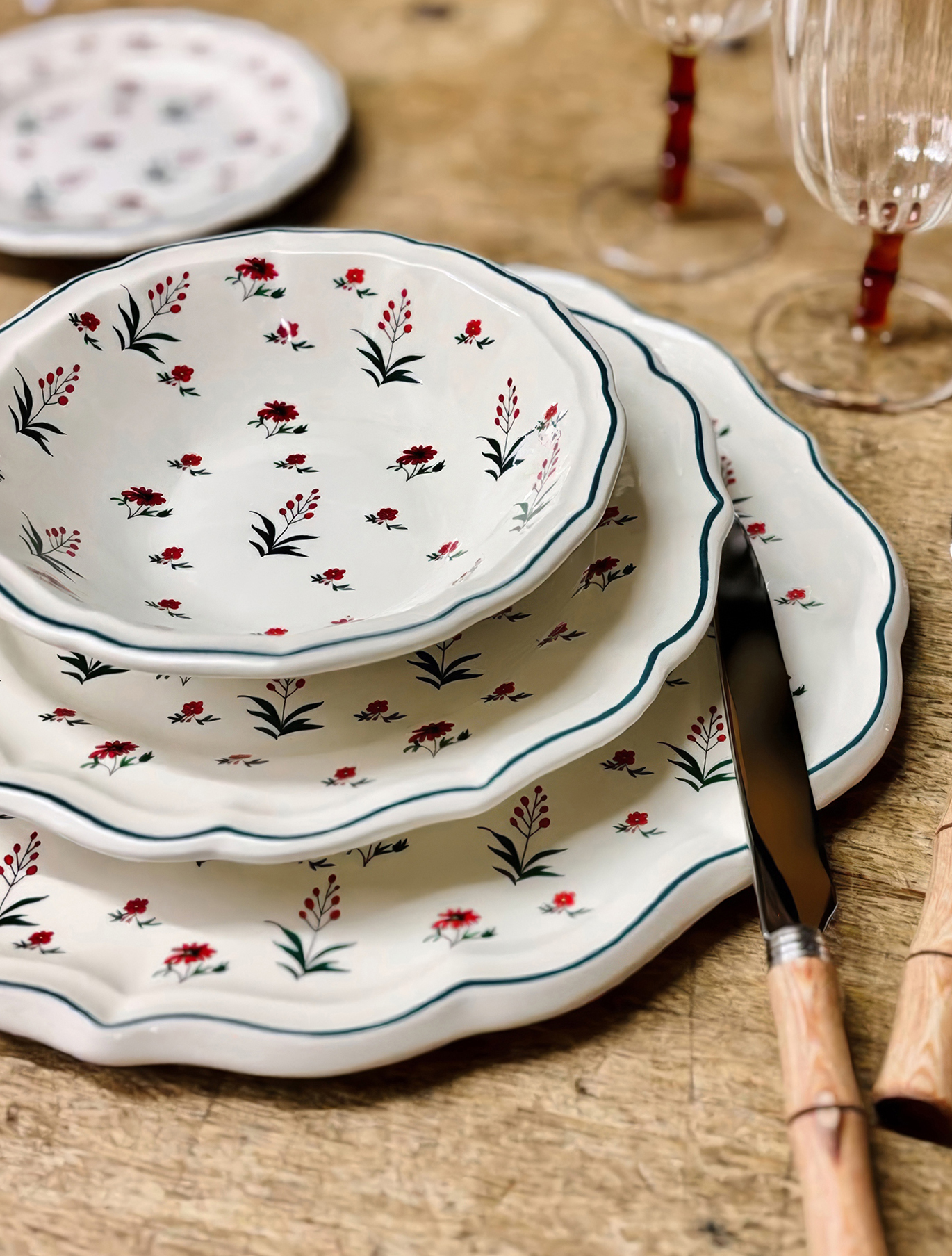 Закусочная тарелка Herbier Du Paradis, 23 см от Gien