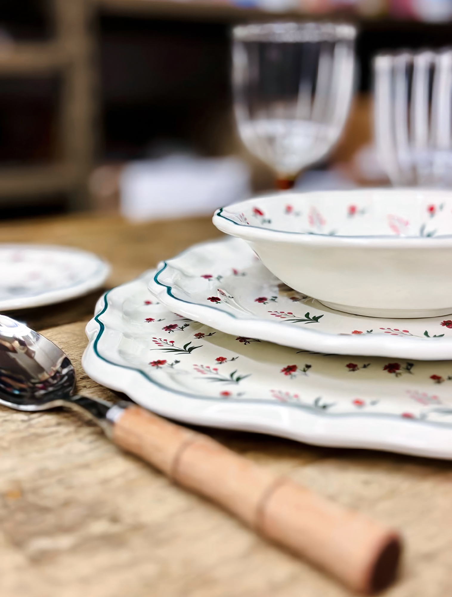 Закусочная тарелка Herbier Du Paradis, 23 см от Gien