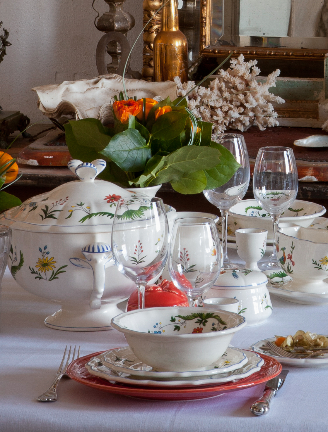 Пиала Oiseaux de Paradis, 18 см от Gien