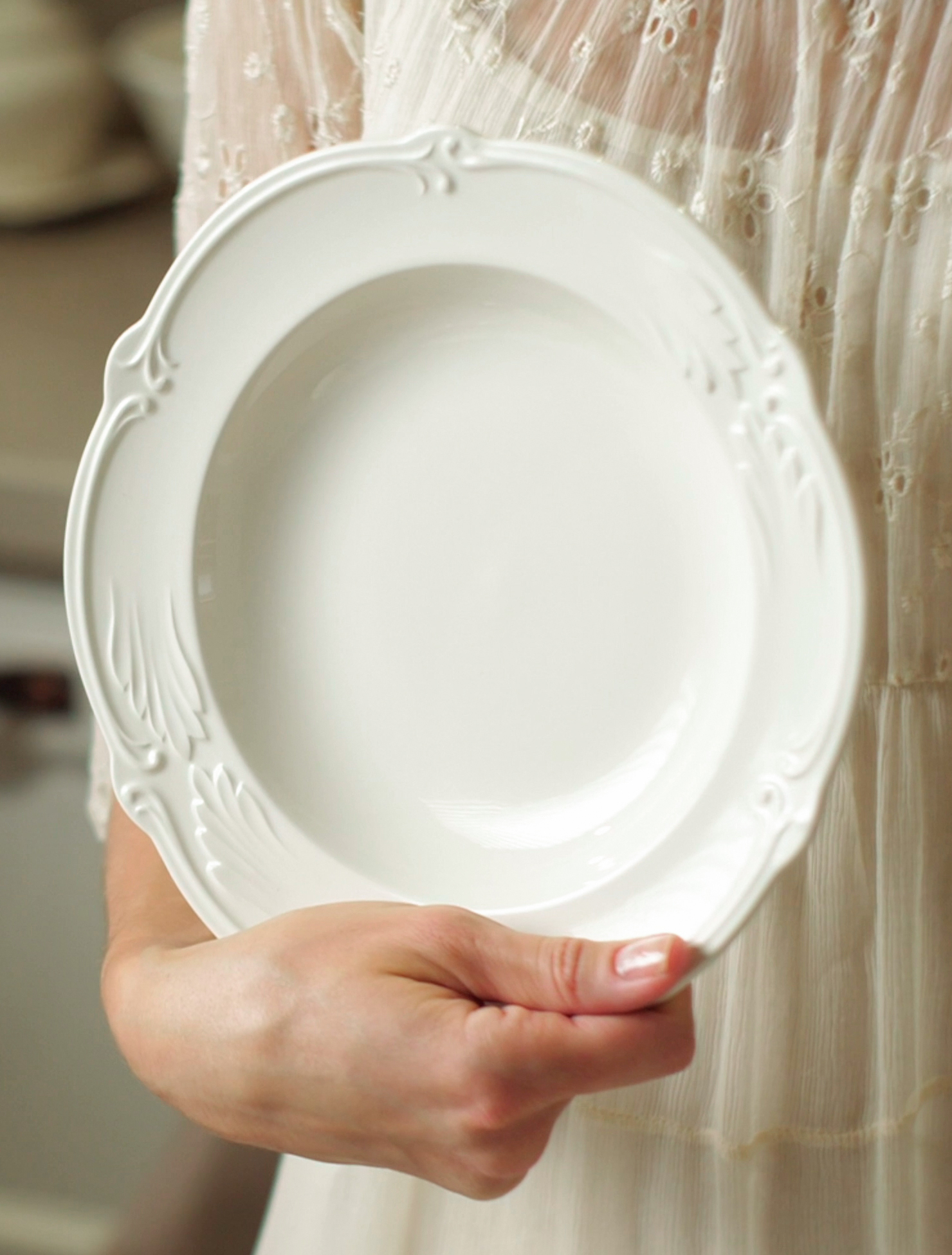 Суповая тарелка Rocaille Blanc, 22,5 см