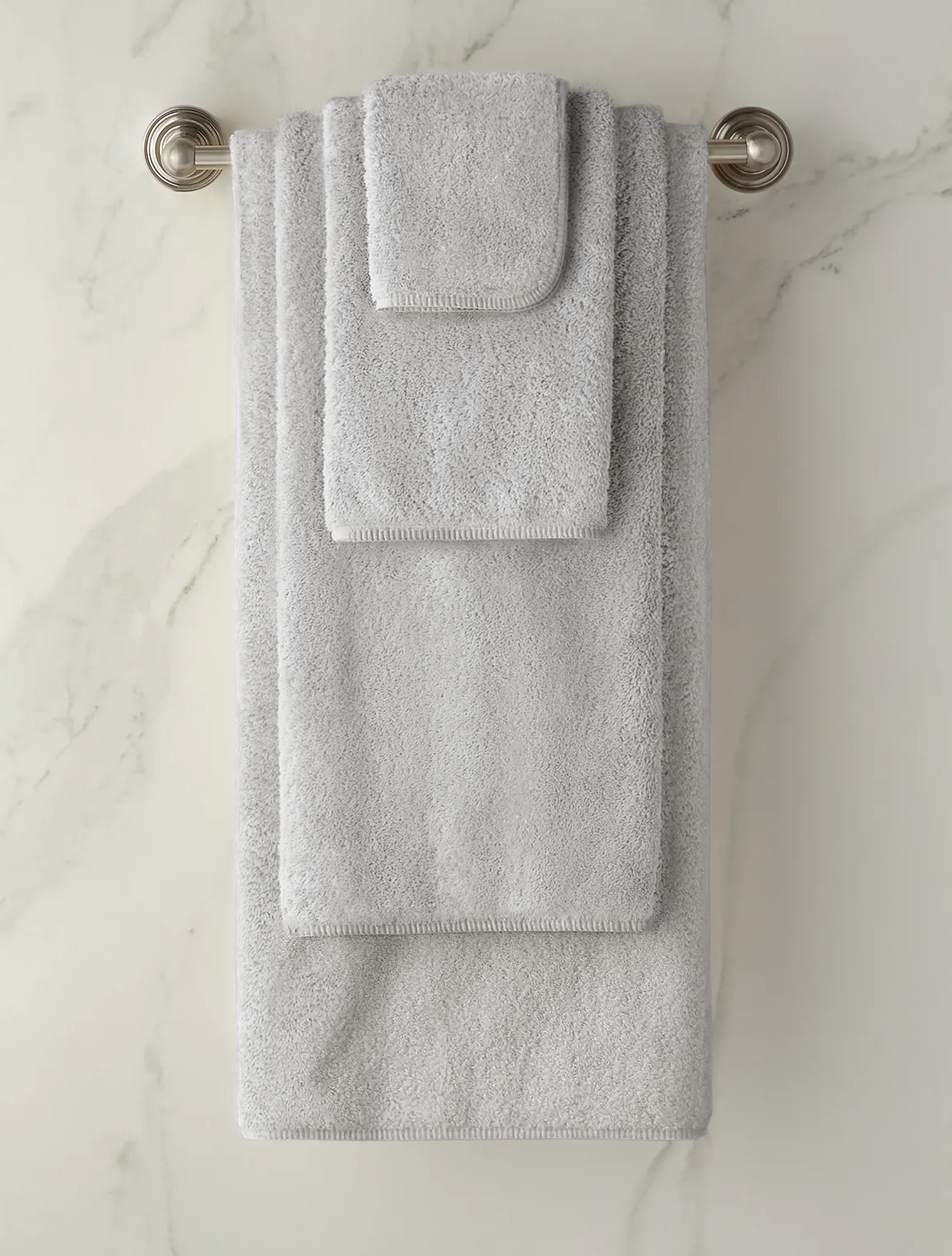 Полотенце Long Double Loop Silver, 30x50 см от Graccioza