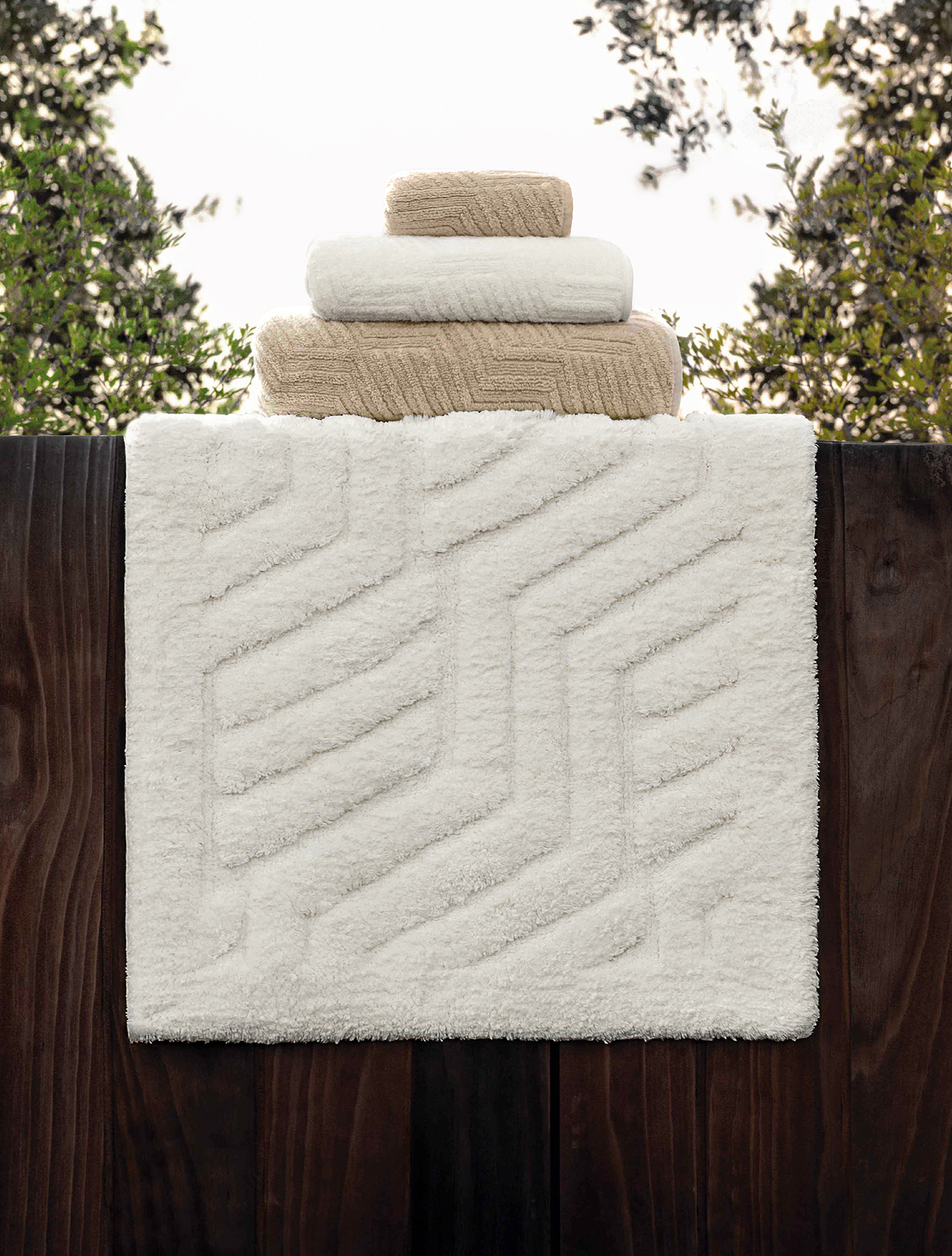 Коврик для ванной Villari Snow, 50x80 см от Graccioza