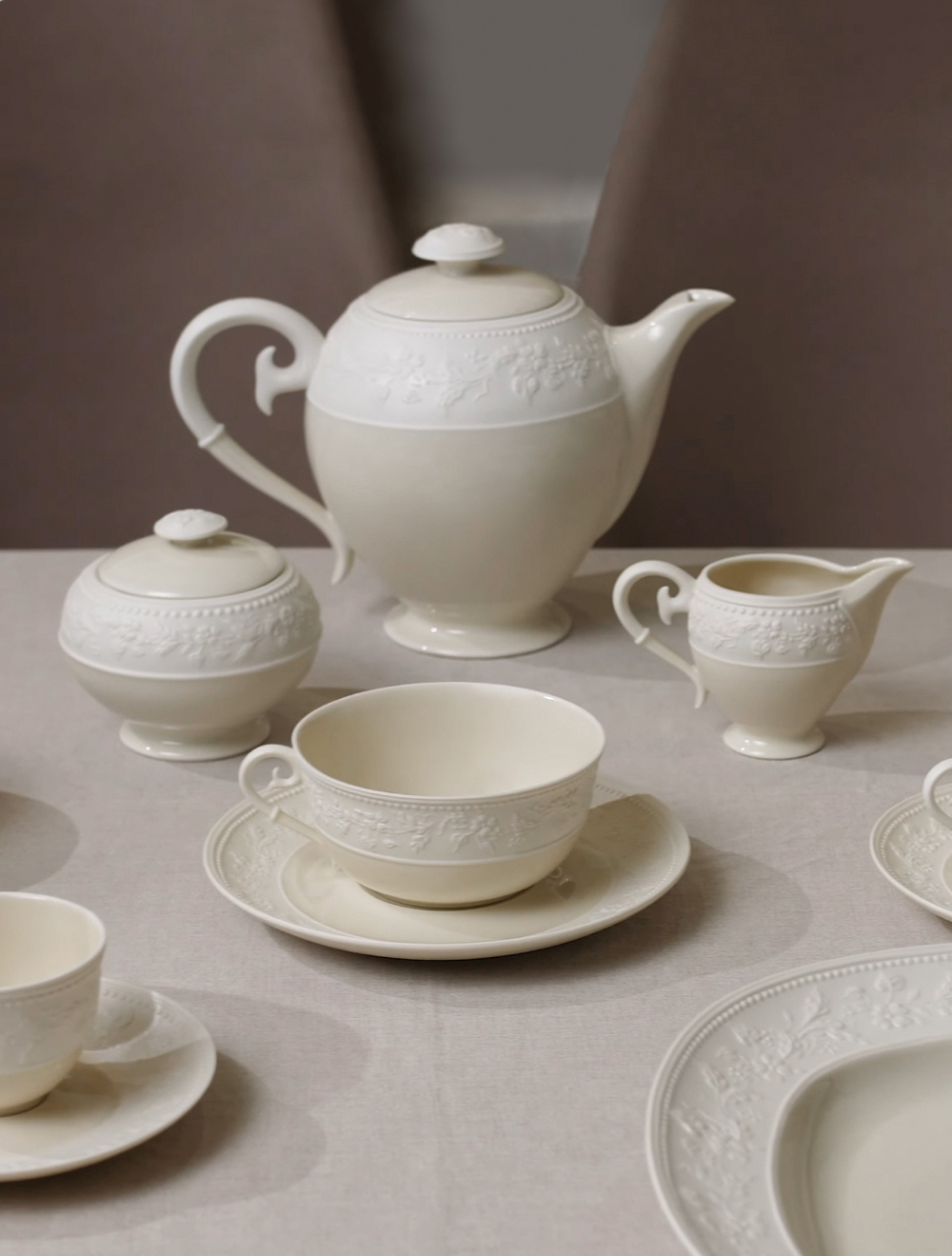 Чайная пара Georgia Ivory, 300 мл от J.L.Coquet