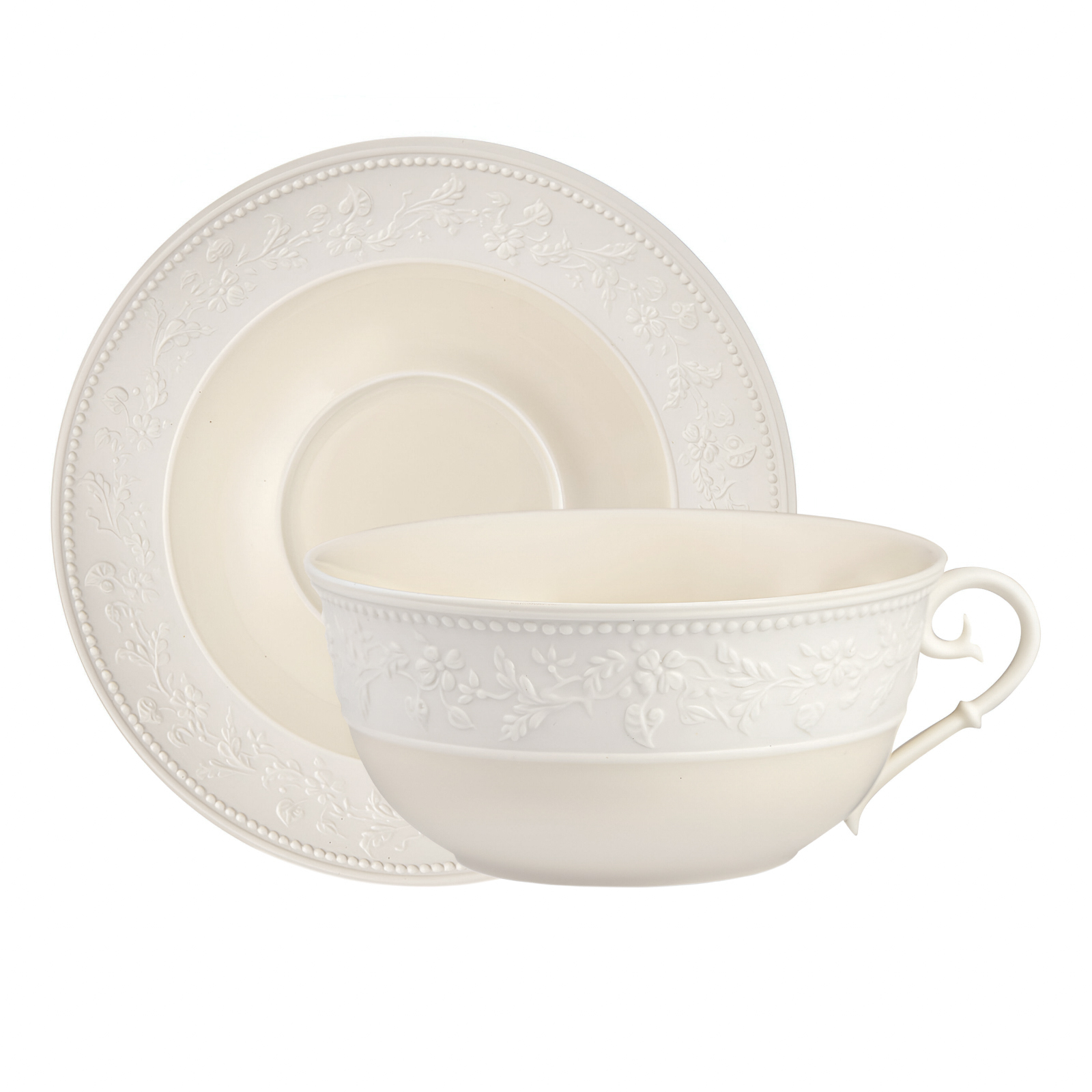 Чайная пара Georgia Ivory, 300 мл от J.L.Coquet