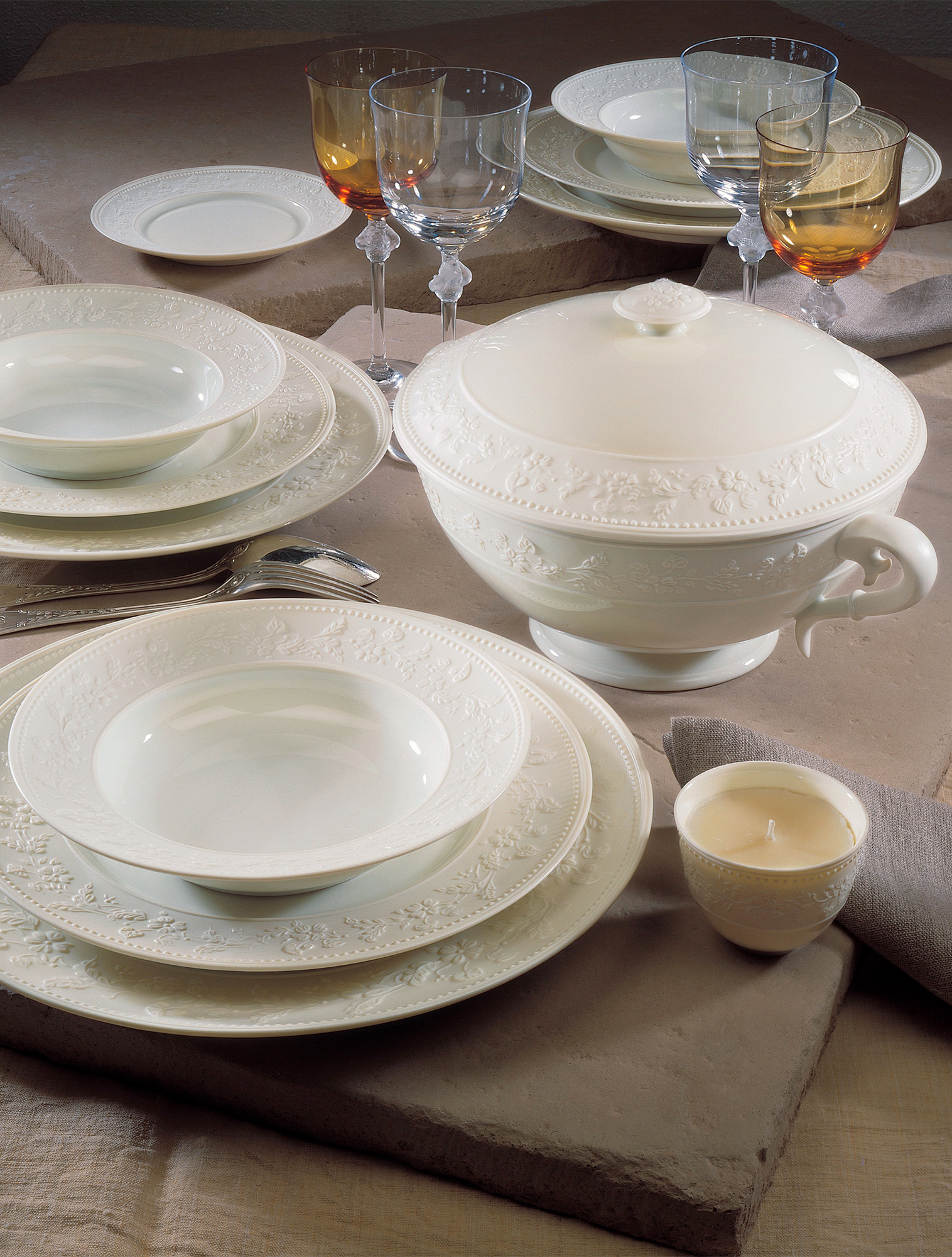 Суповая тарелка Georgia Ivory, 20,5 см от J.L.Coquet