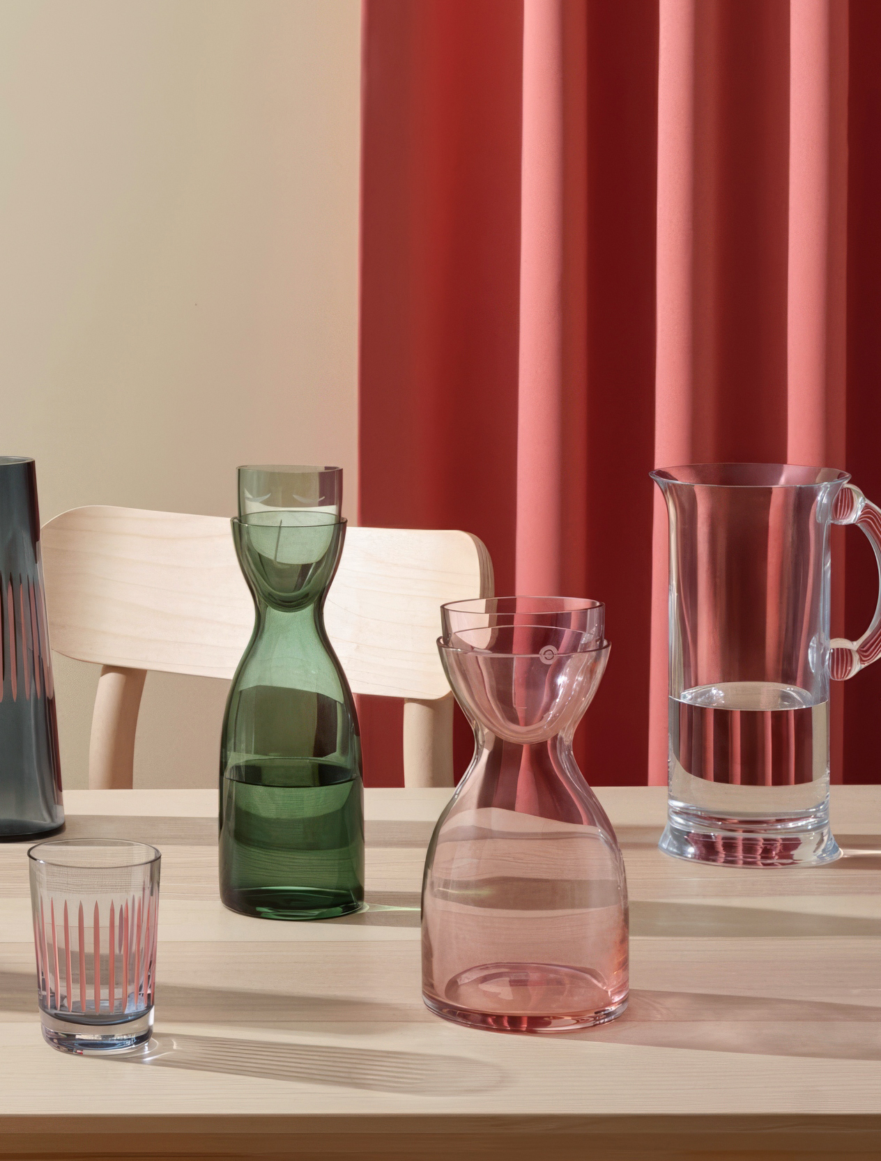 Набор из графина 850 мл и стакана для воды Mr & Mrs от Nude Glass