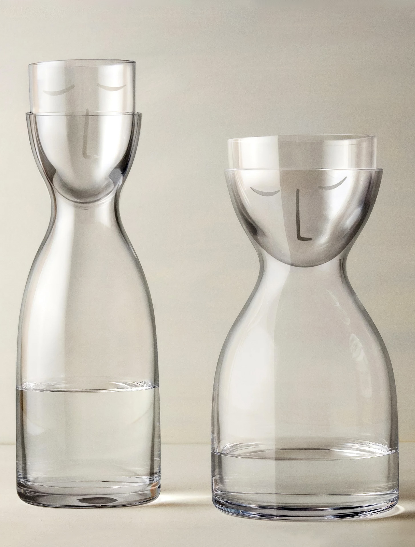 Набор из графина 850 мл и стакана для воды Mr & Mrs от Nude Glass