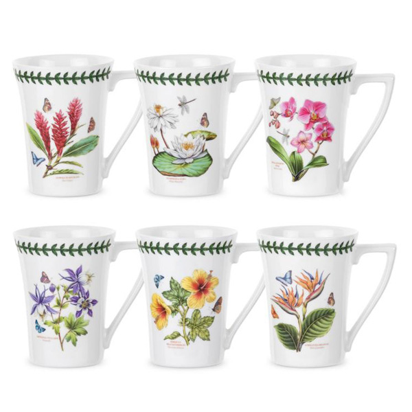 Набор из 6 кружек Botanic Garden Exotic, 300 мл