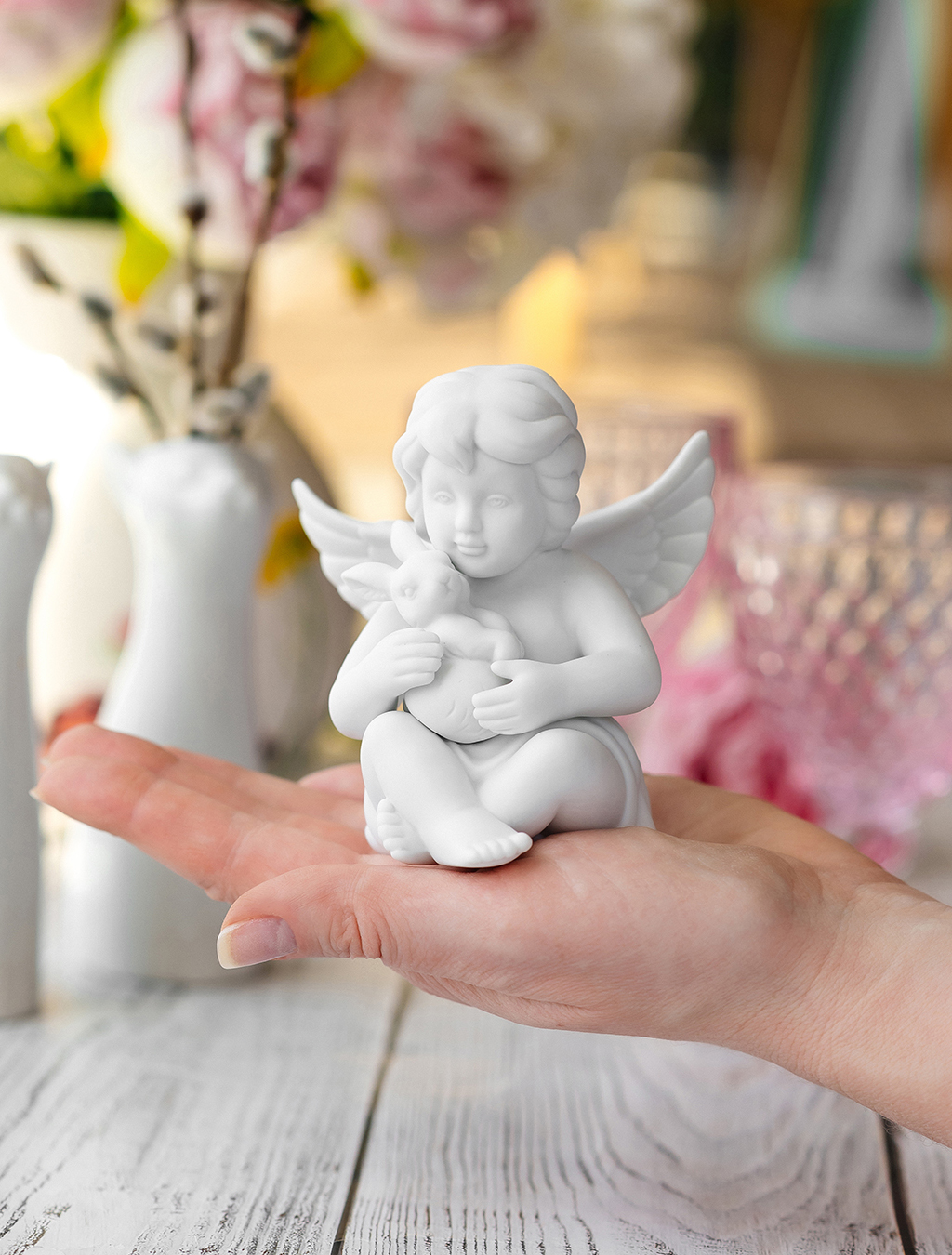 Статуэтка “Ангел с кроликом”, 10 см от Rosenthal