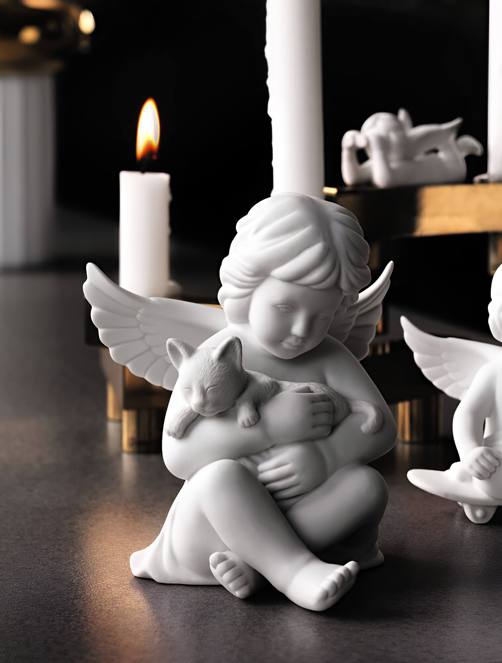 Статуэтка “Ангел с котиком”, 10,5 см от Rosenthal