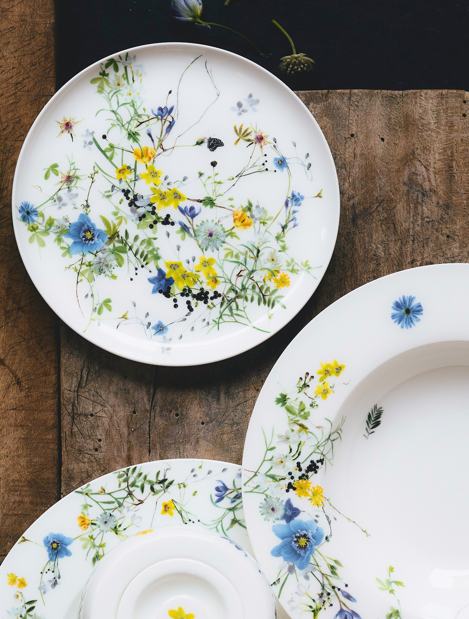 Пирожковая тарелка Brillance Fleurs des Alpes, 18 см