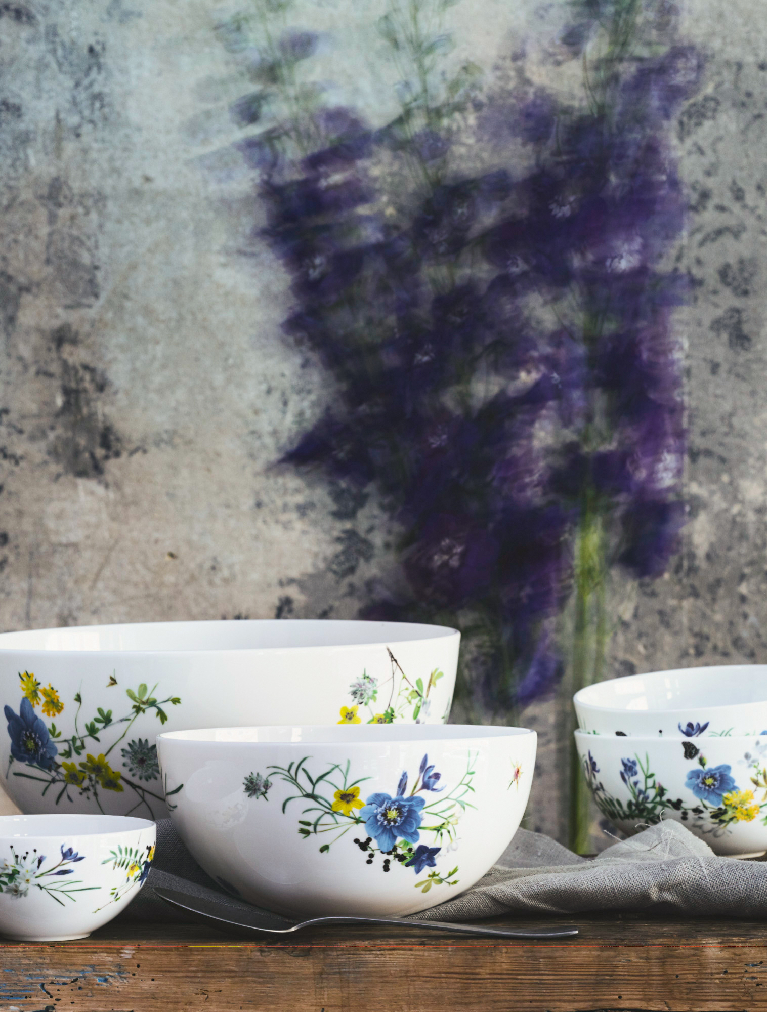 Сервировочный салатник Brillance Fleurs des Alpes, 18 см от Rosenthal