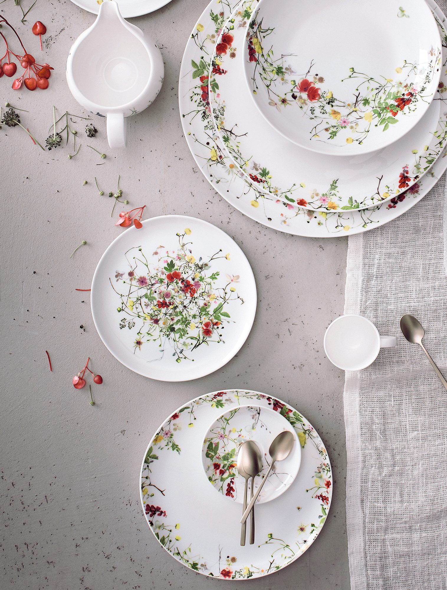 Пирожковая тарелка Brillance Fleurs Sauvages, 18 см