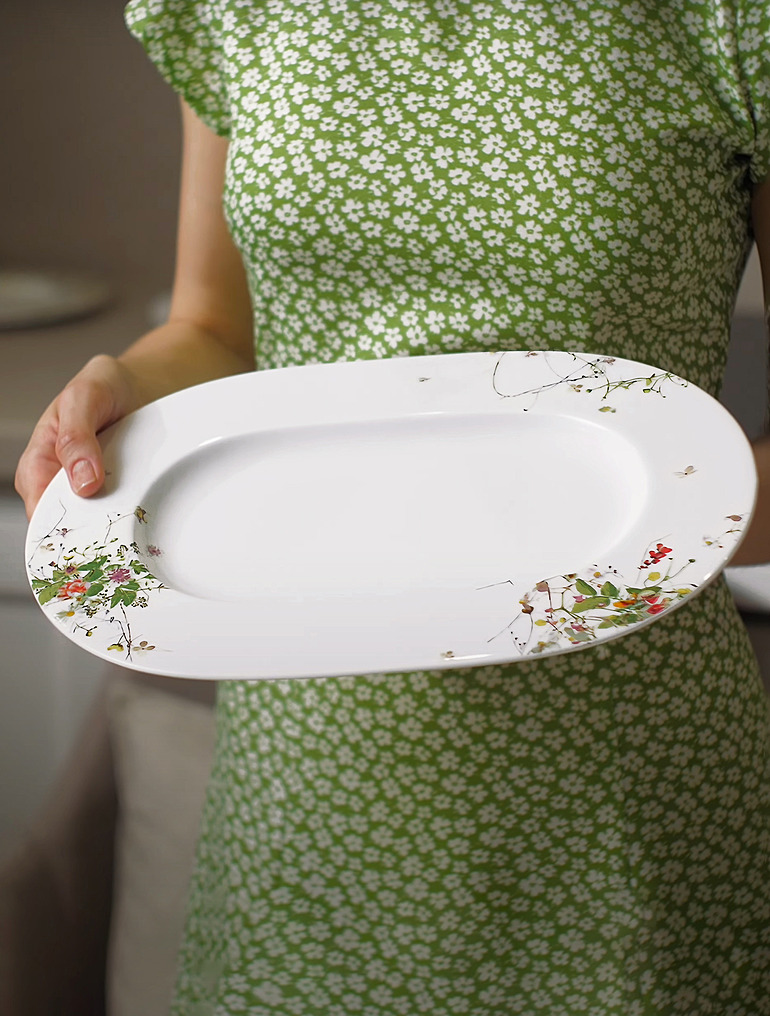 Плоское блюдо Brillance Fleurs Sauvages, 34 см от Rosenthal