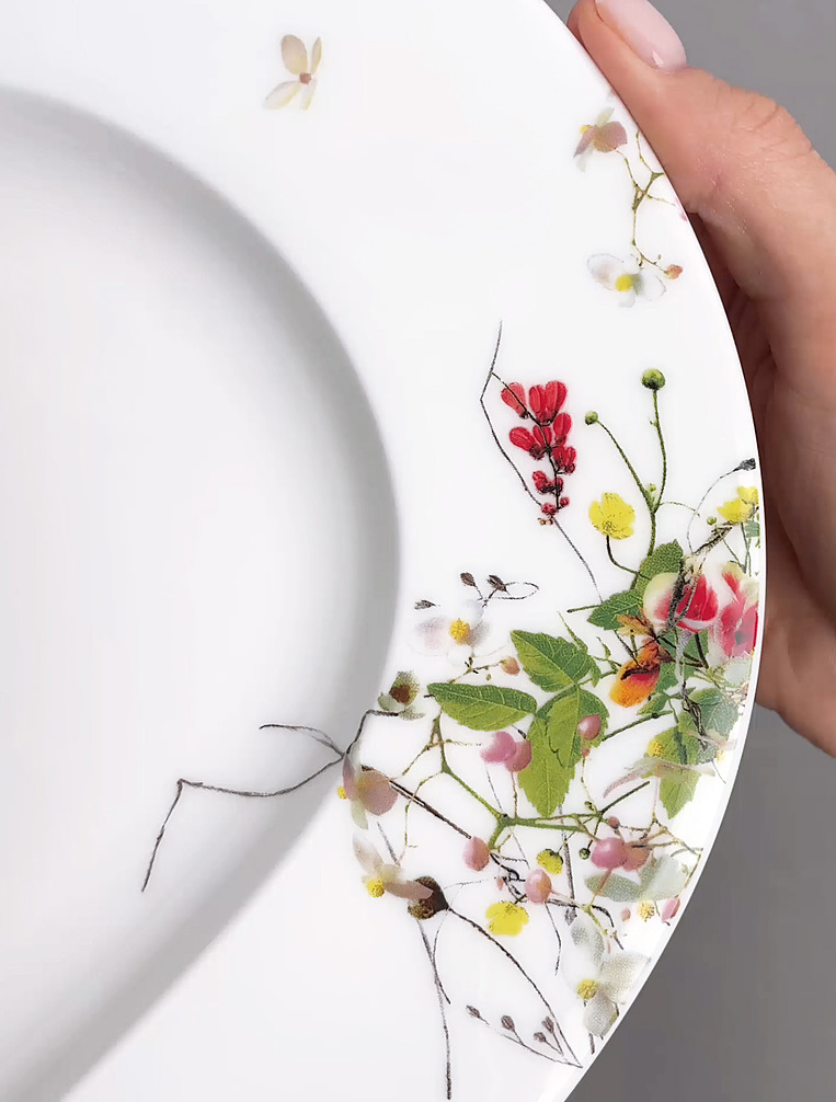 Плоское блюдо Brillance Fleurs Sauvages, 34 см от Rosenthal