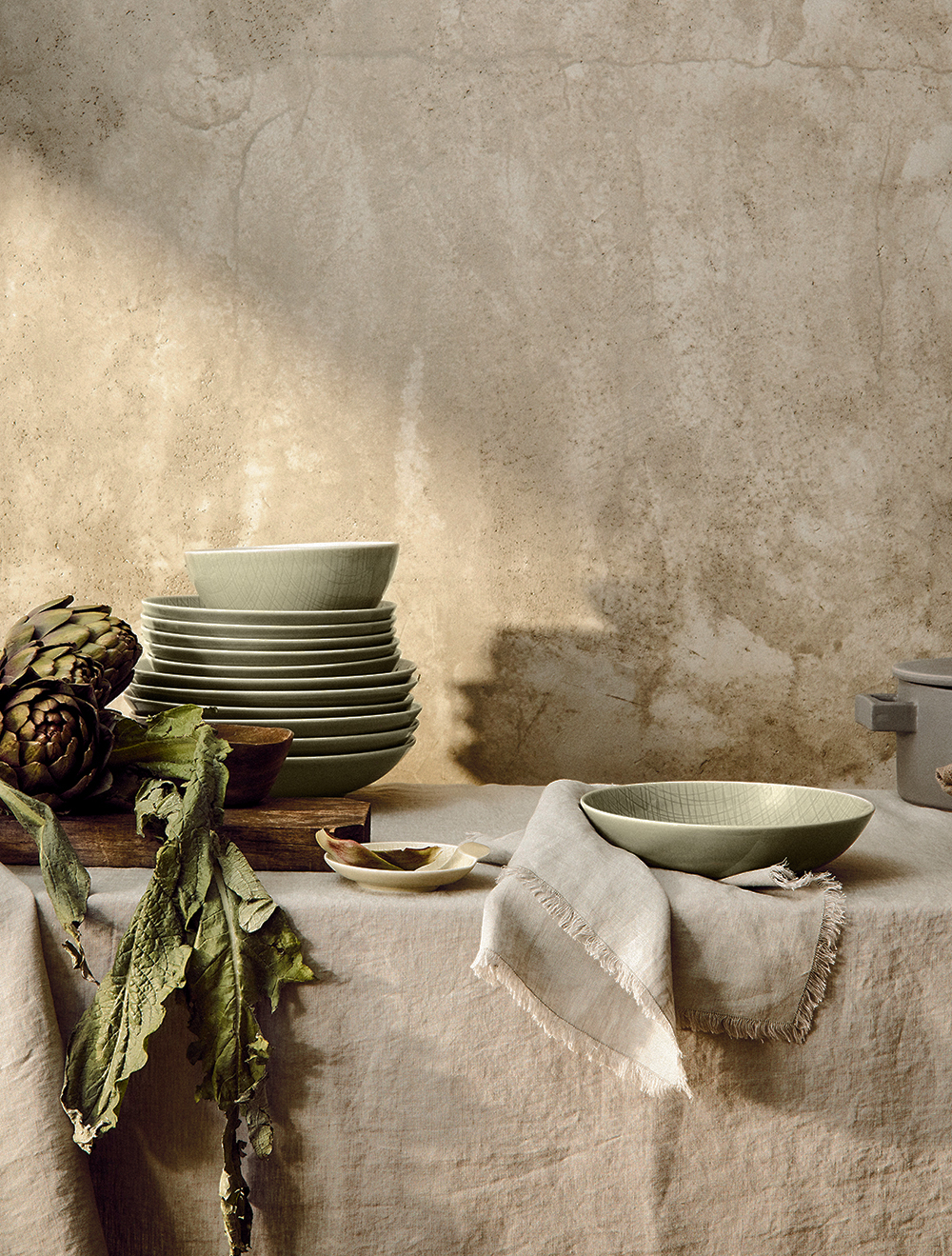 Тарелка для пасты Mesh Cream, 21,5 см от Rosenthal