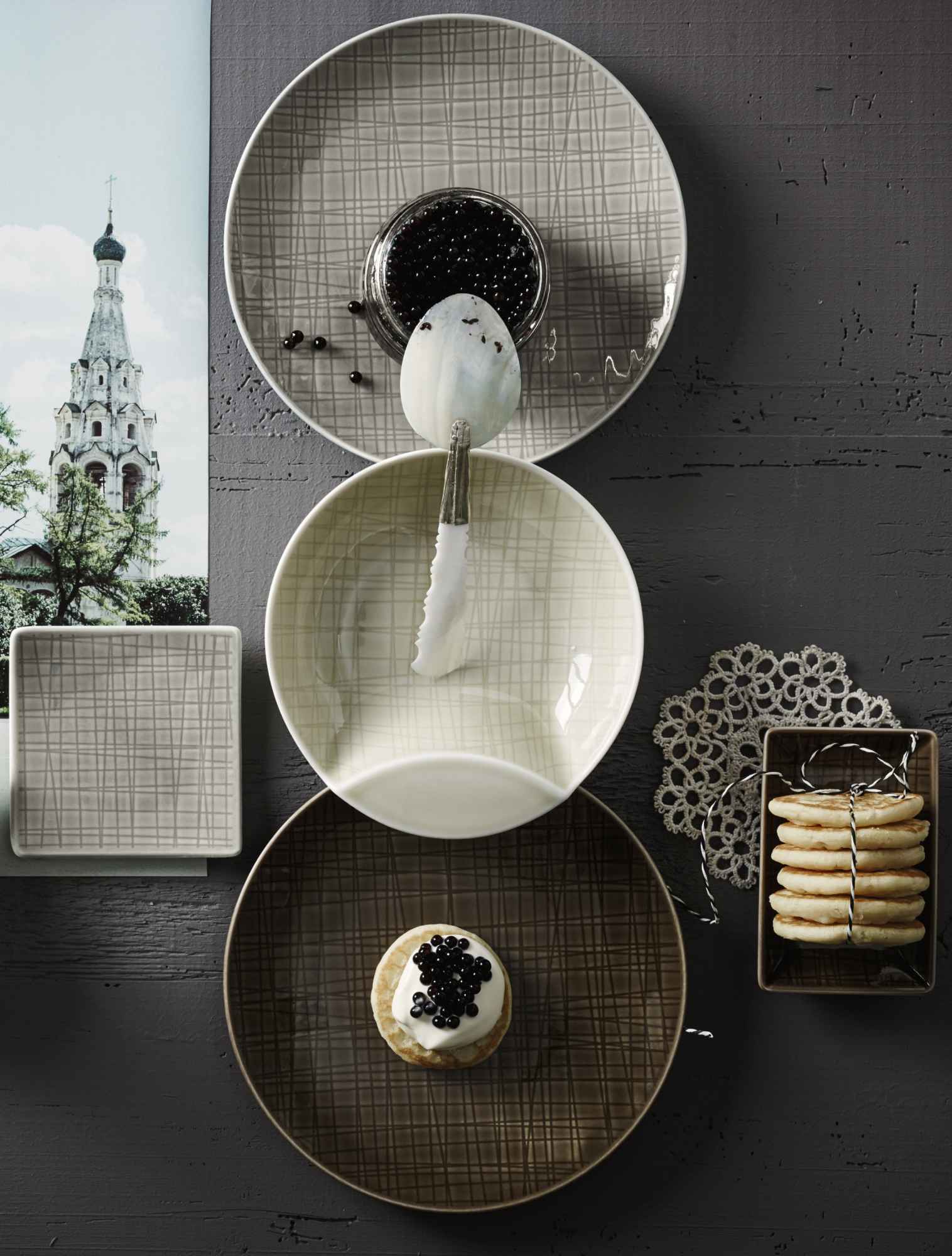 Пирожковая тарелка Mesh Mountain, 15 см от Rosenthal