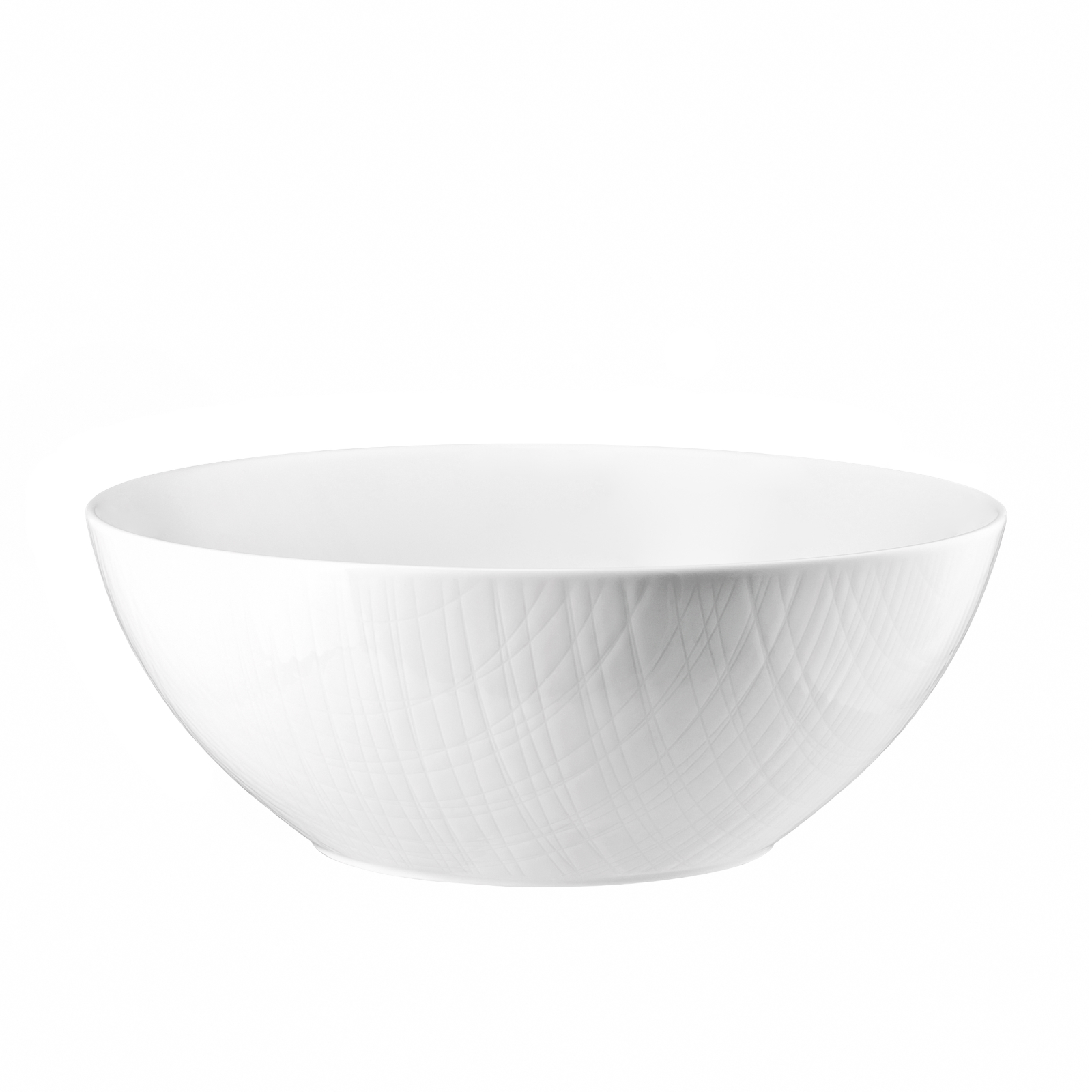 Сервировочный салатник Mesh White, 24 см