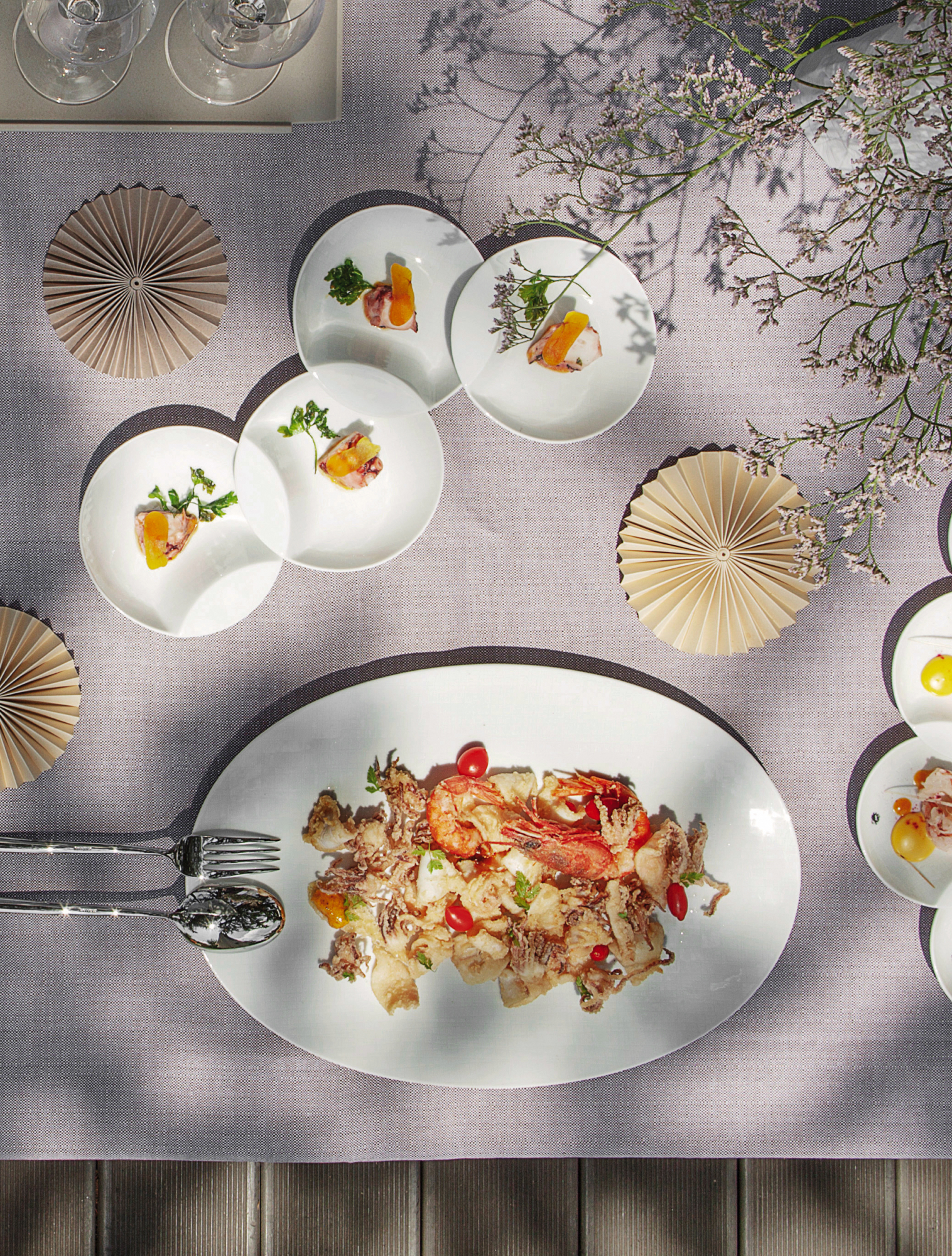 Плоское блюдо Mesh White, 34 см от Rosenthal