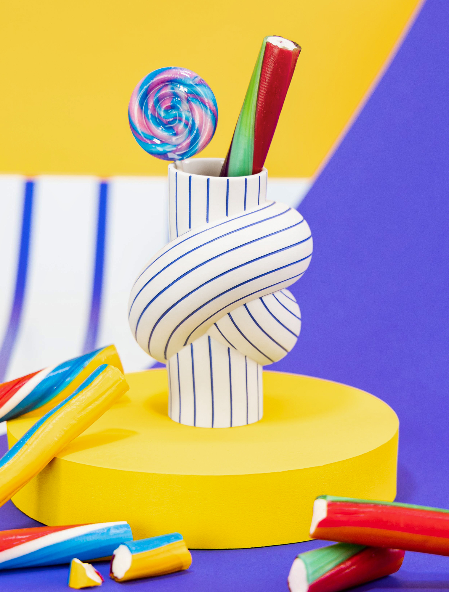 Ваза Node Stripes, 11,5 см от Rosenthal