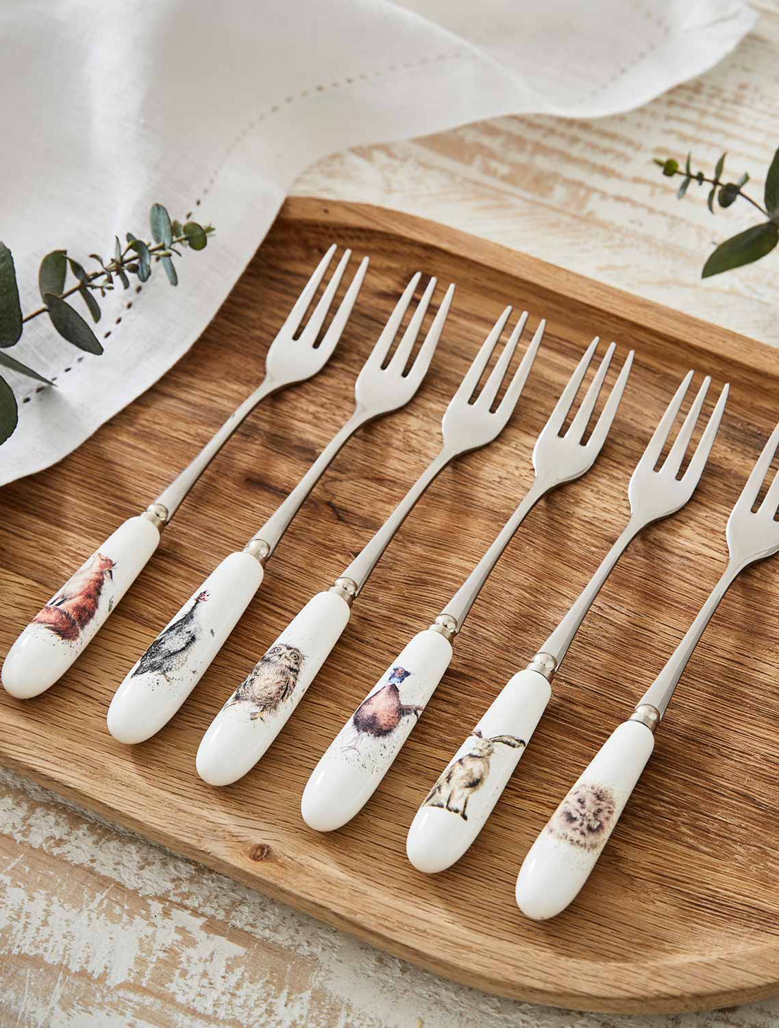 Набор из 6 десертных вилок Wrendale Designs, 15 см