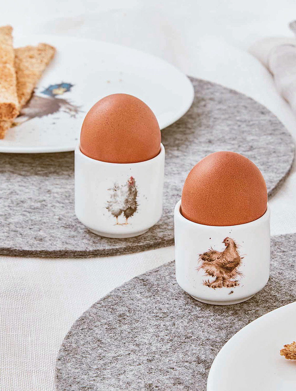 Набор из 2 подставок для яиц Wrendale Designs, 5 см от Royal Worcester
