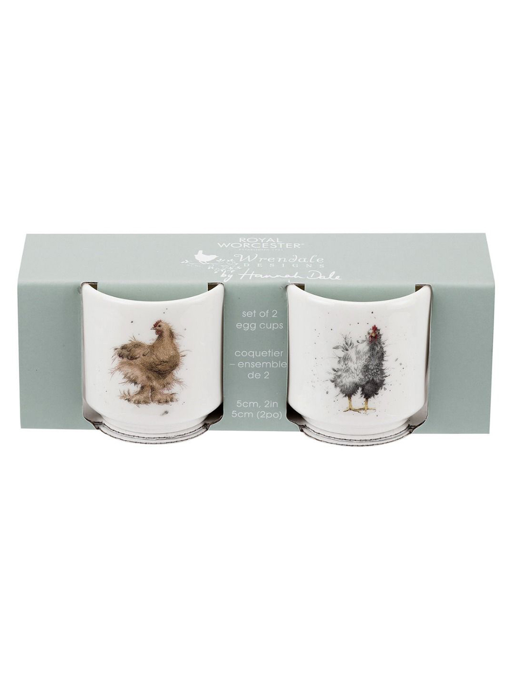 Набор из 2 подставок для яиц Wrendale Designs, 5 см от Royal Worcester