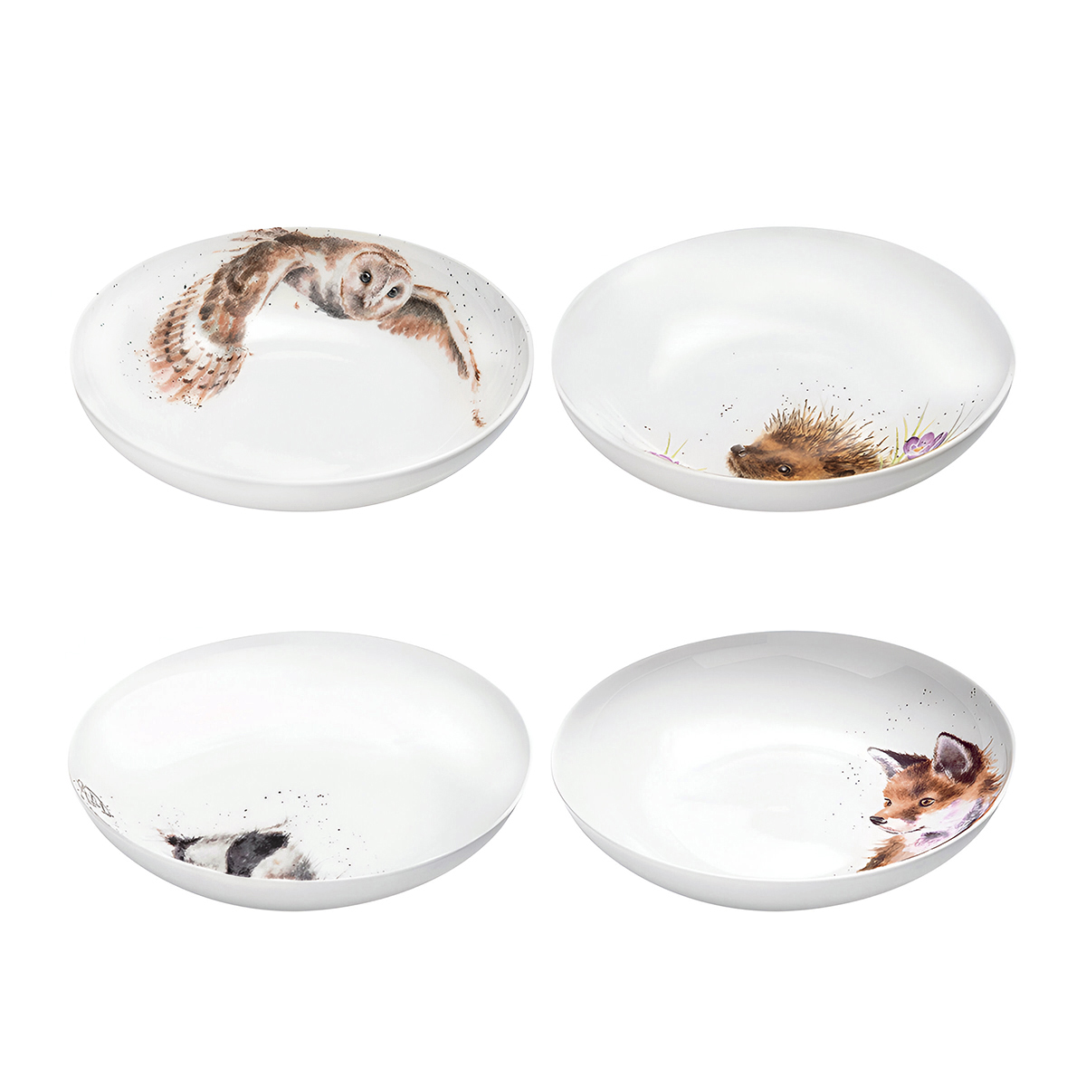Набор из 4 тарелок для пасты Wrendale Designs, 22 см от Royal Worcester