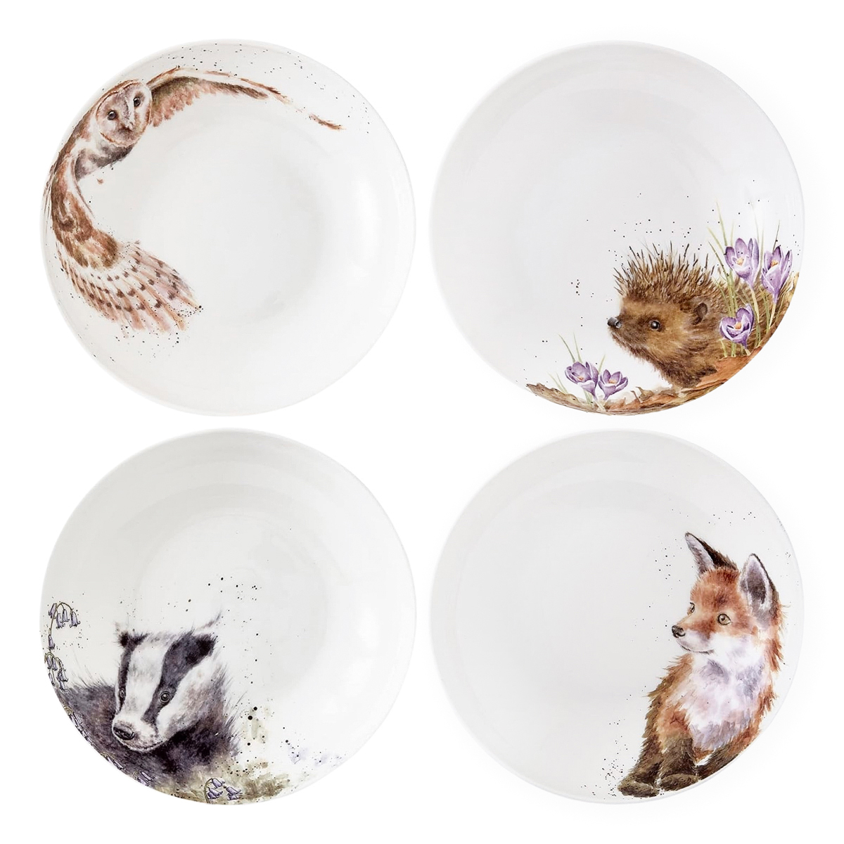 Набор из 4 тарелок для пасты Wrendale Designs, 22 см от Royal Worcester