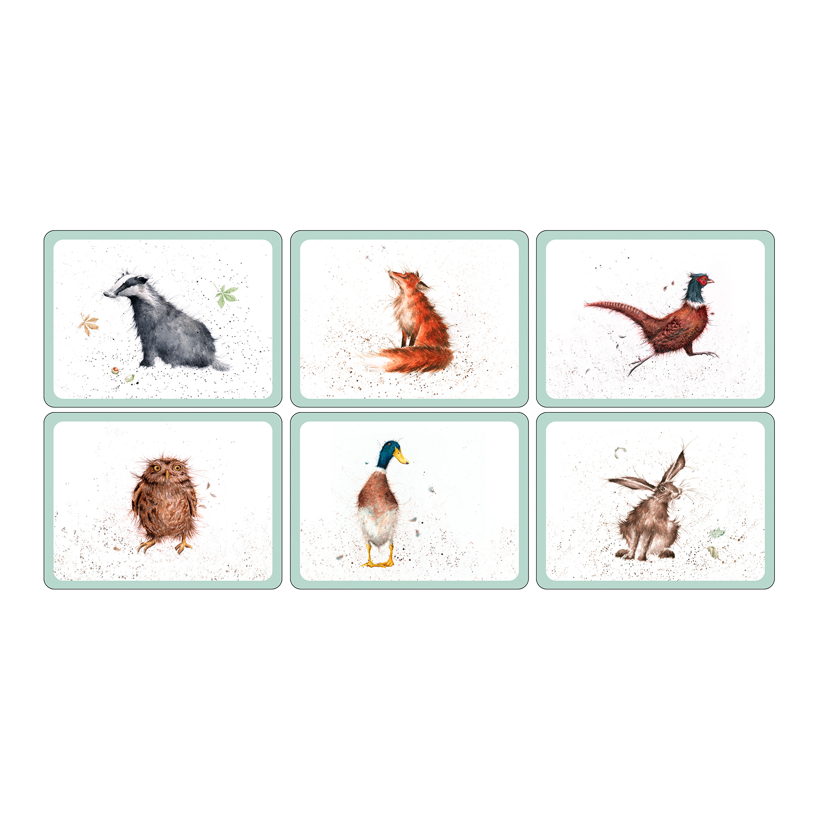 Набор из 6 плейсматов Wrendale Designs, 23х30 см