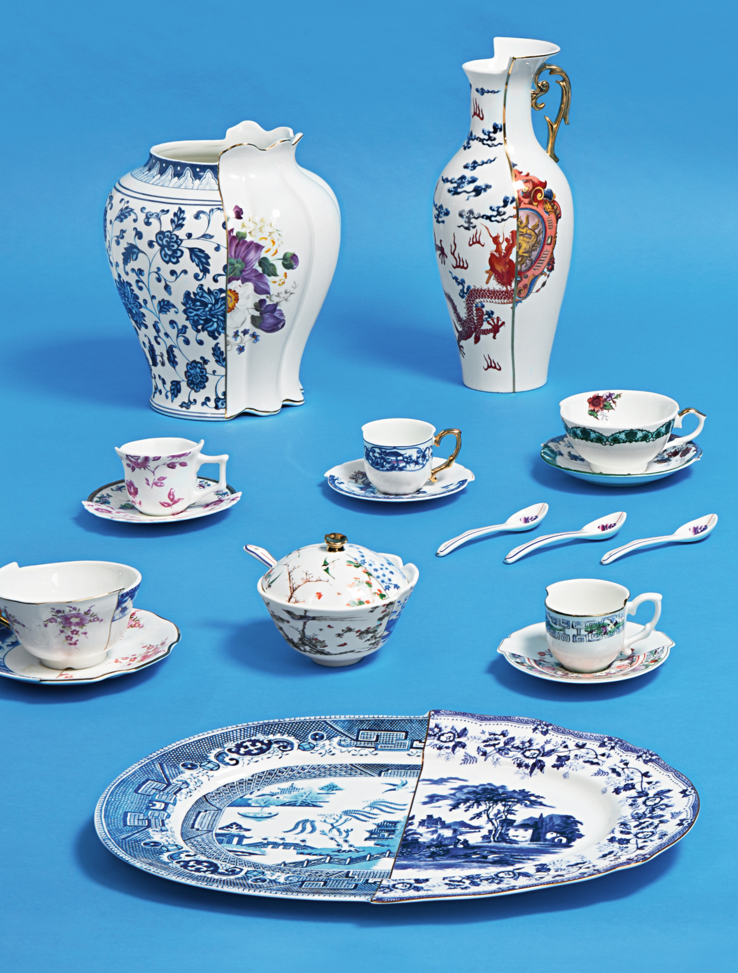 Плоское блюдо Hybrid, 37 см от Seletti