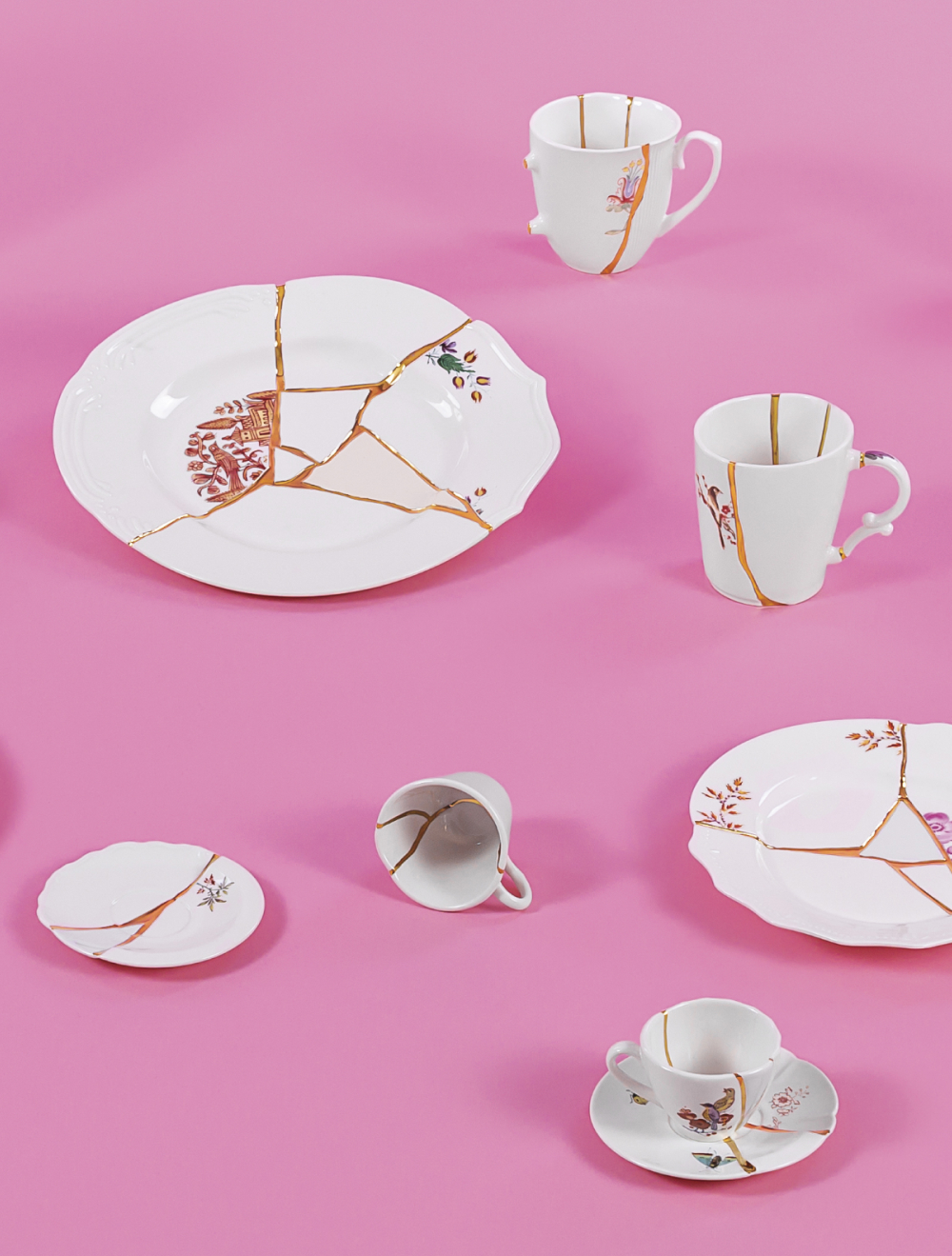 Обеденная тарелка Kintsugi, 27,5 см от Seletti
