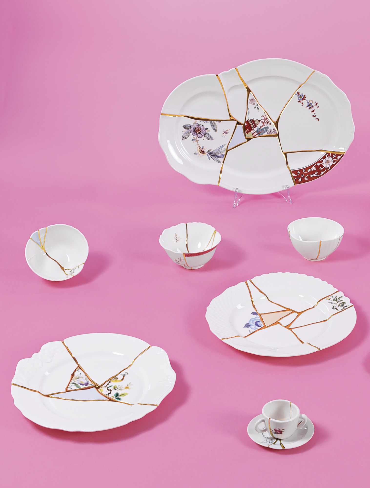Обеденная тарелка Kintsugi, 27,5 см от Seletti